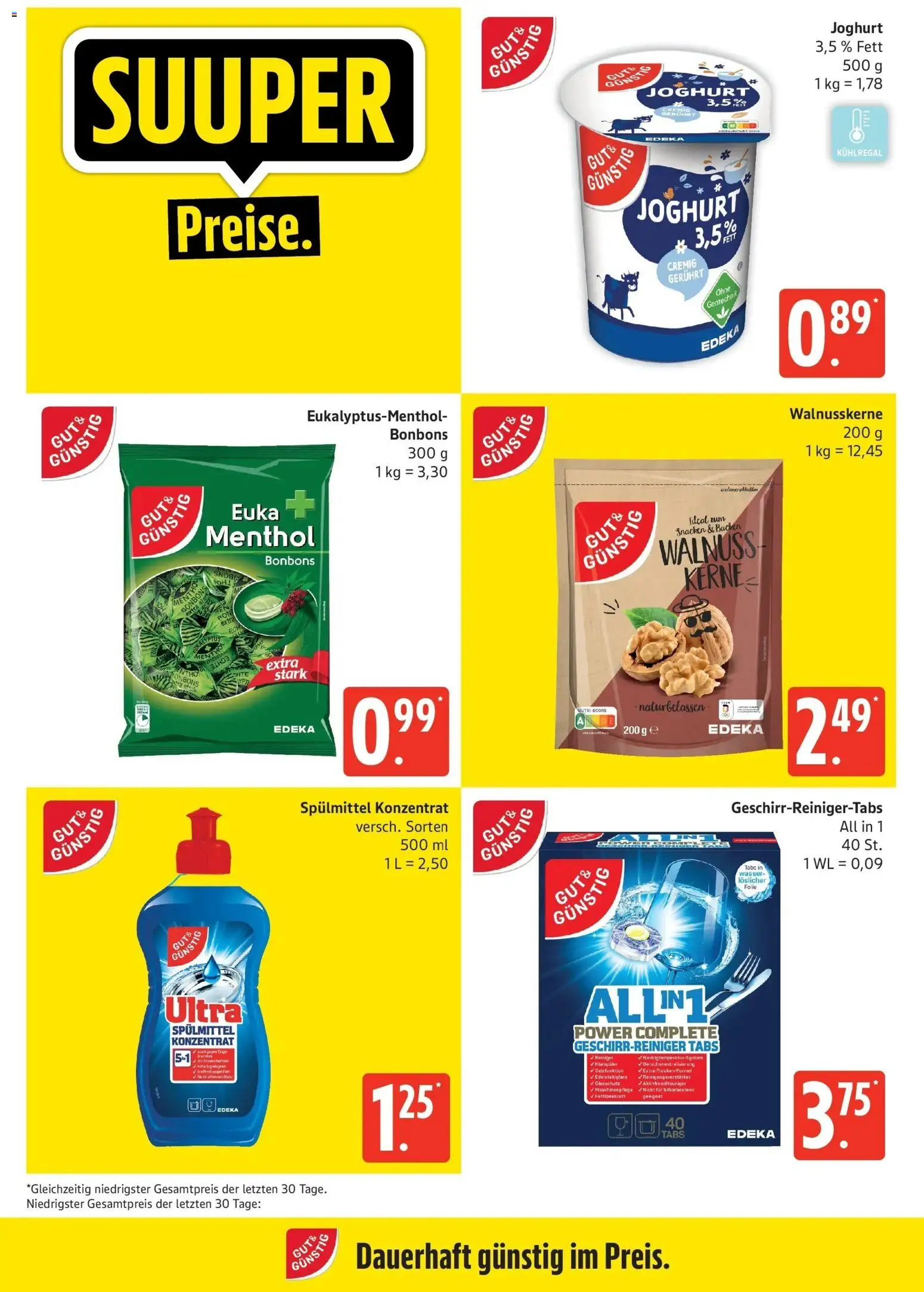 Edeka Prospekt Güstrow (ab 19.10.2026) » Angebote Online | Seite: 5 | Produkte: Joghurt, Wasser