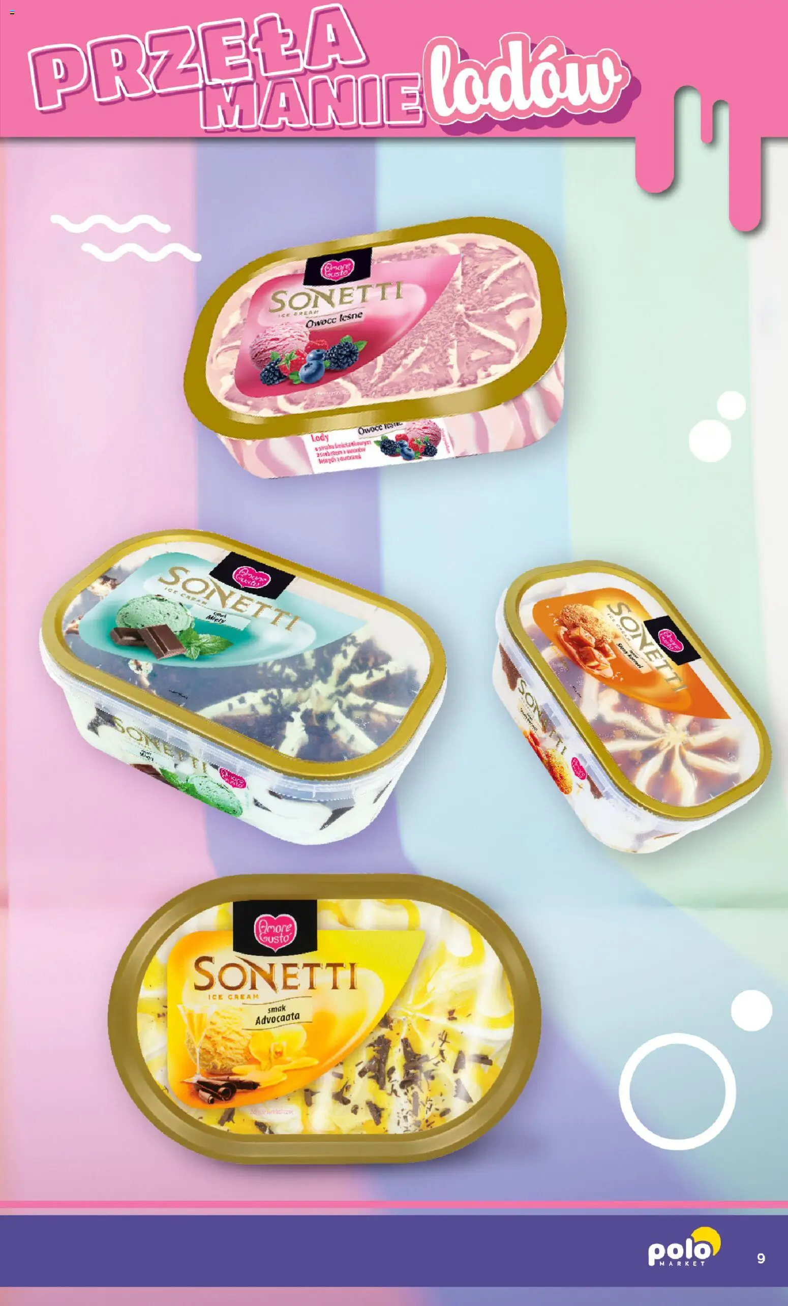 POLOmarket gazetka - Przełamanie Lodów od 30.04.2026 | Strona: 9 | Produkty: Owoce leśne, Lody, Owoce