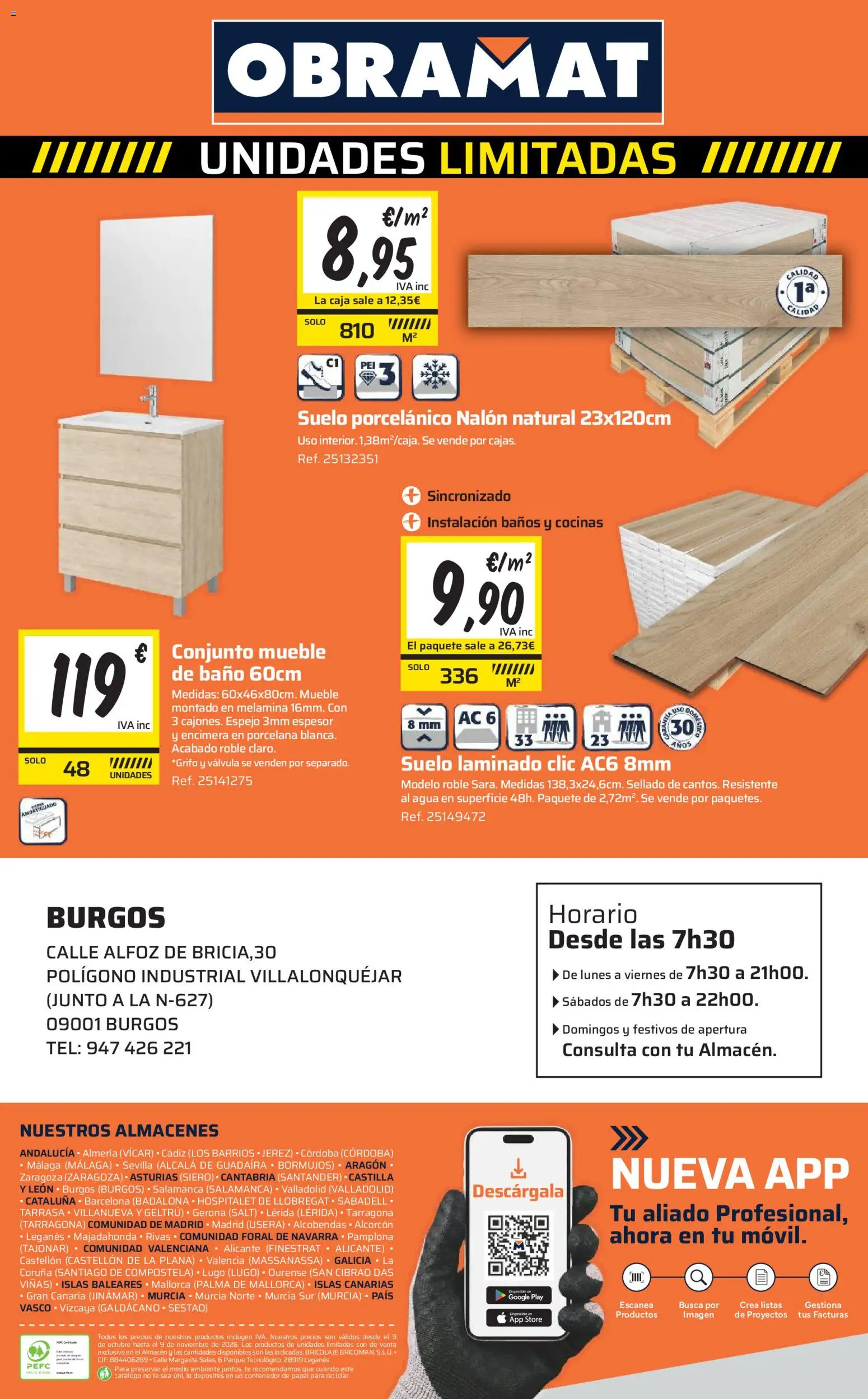 Obramat - Reformas Otono Imprenta Almacenes 21 Burgos 2026 │ válido desde el 09/10/2026 | Página: 80 | Productos: Té, Caja, Baño, Espejo
