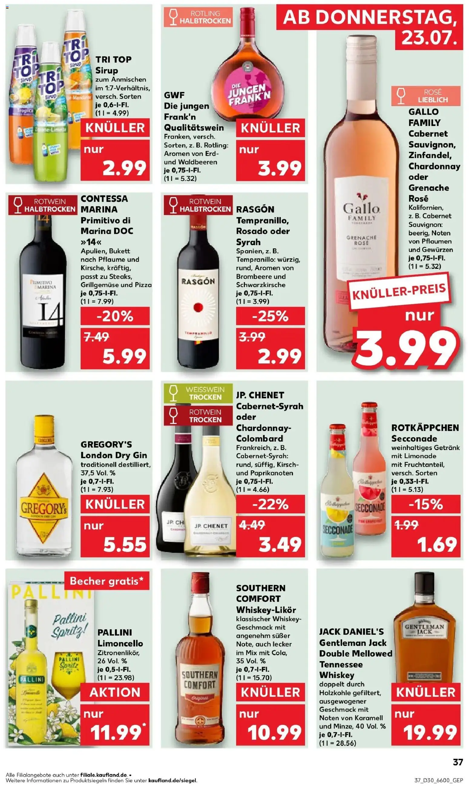 Kaufland Prospekt Zimmern Ob Rottweil – gültig ab 23.07.2026 | Seite: 37