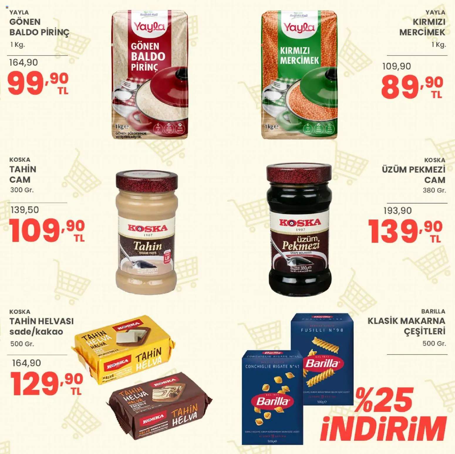 Sarıyer Katalog - 10 Temmuz 2026 tarihinden itibaren geçerlidir | Sayfa: 18 | Ürünler: Ravioli, Pirinç, Makarna, Üzüm