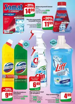 Pogląd oferty "Płyn do mycia wc Domestos, 3 rodzaje, 1 l" - ważna od 27.05.2026 | Strona: 71