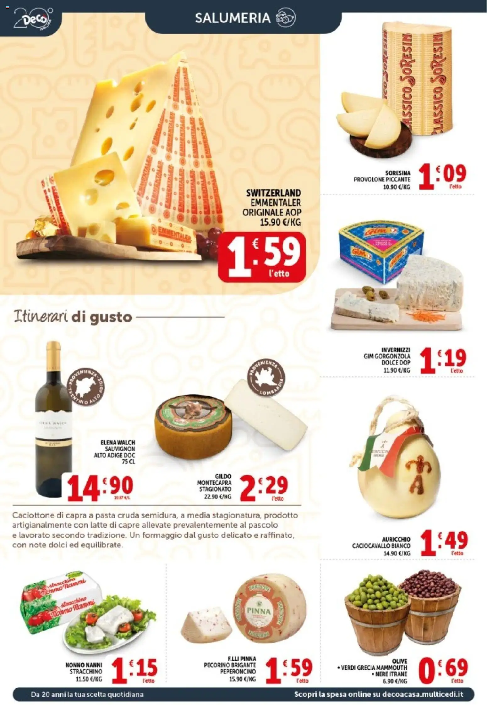 Volantino Decò del 08.06.2026 | Pagina: 2 | Prodotti: Latte, Olive, Stracchino, Gorgonzola