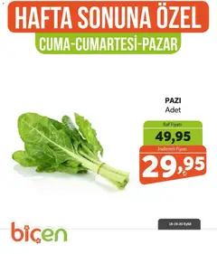 18 Eylül 2026 tarihinden itibaren geçerli olan Biçen Market kataloğu önizlemesi | Sayfa: 4 | Ürünler: Pazi, Raf