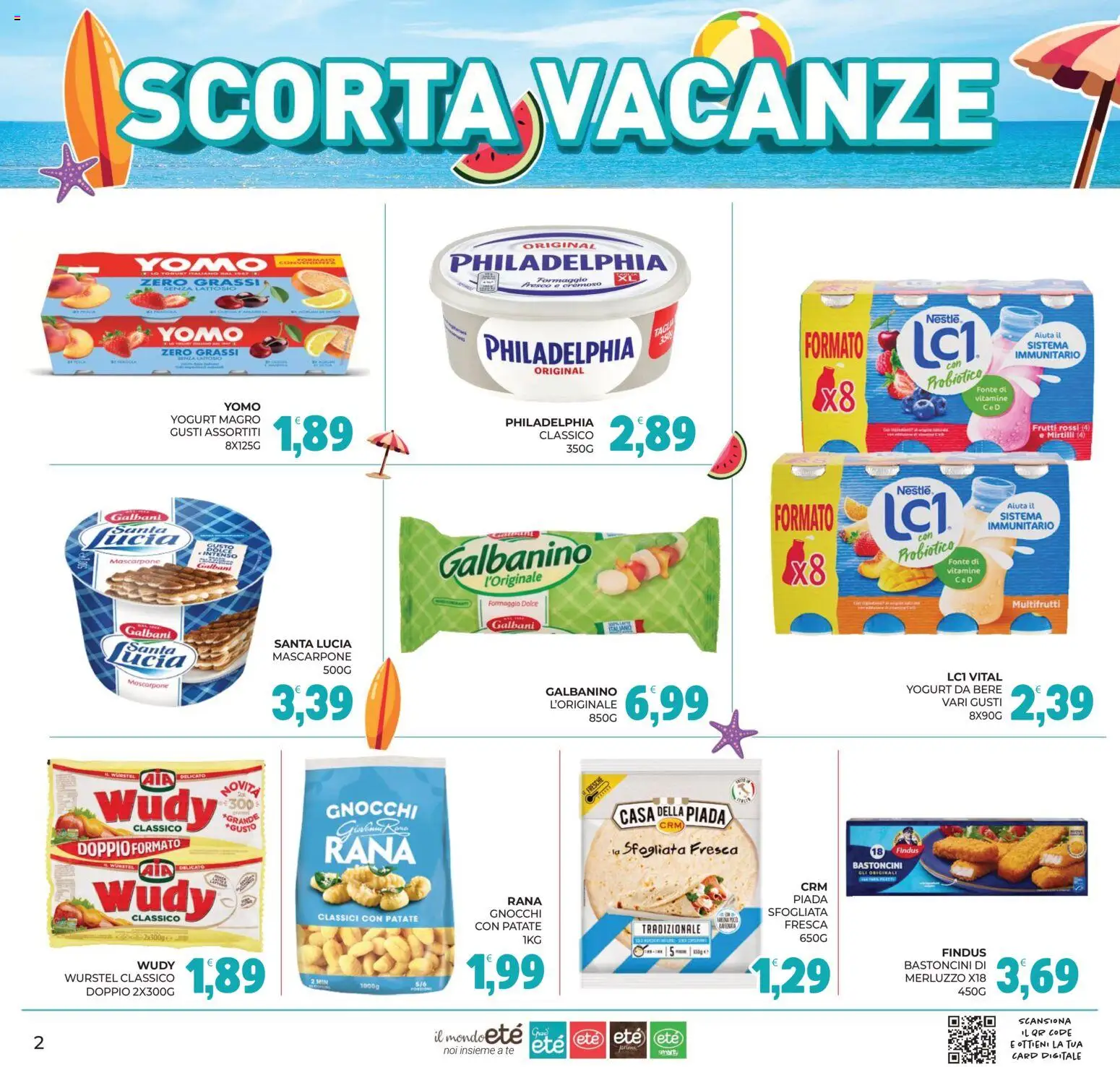 Volantino Eté del 16/07/2026 | Pagina: 2 | Prodotti: Yogurt, Patate, Formaggio, Mascarpone
