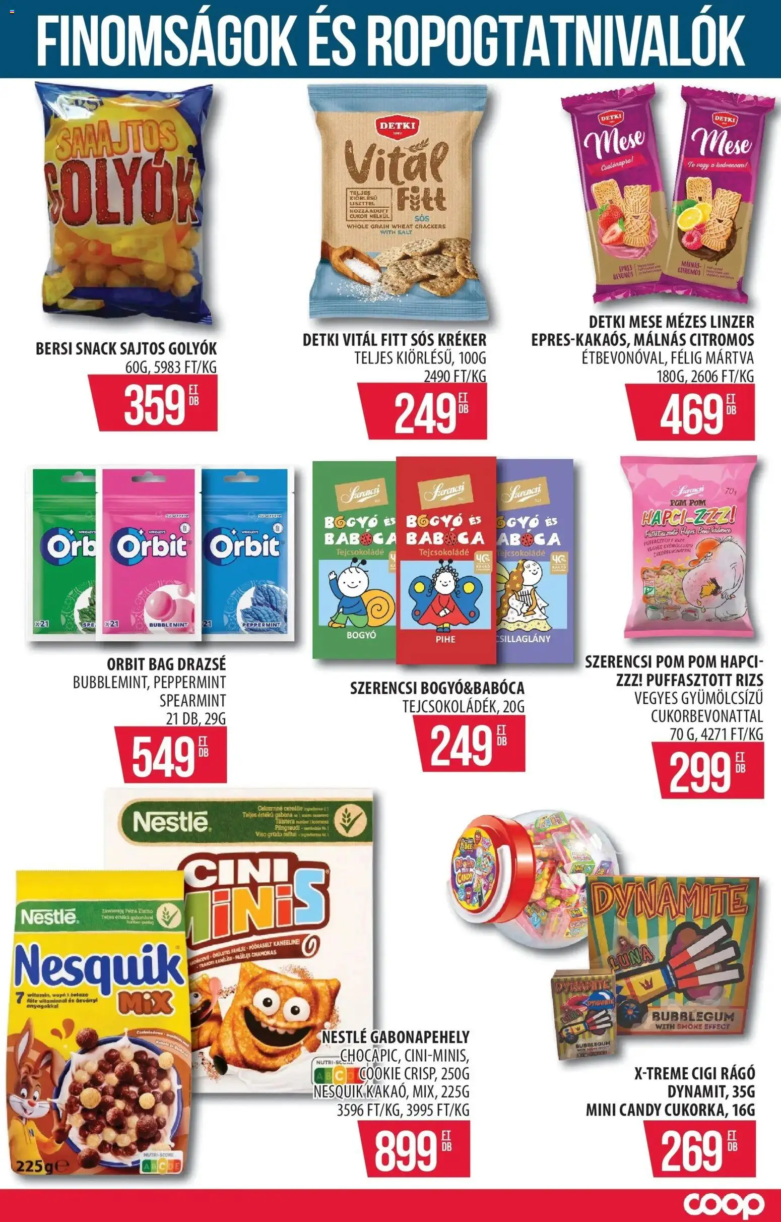 COOP Szolnok akciós ujság - amely érvényes a következő dátumtól: 12.03.2026 | Oldal: 12 | Termékek: Puffasztott rizs, Kréker, Nesquik, Rizs