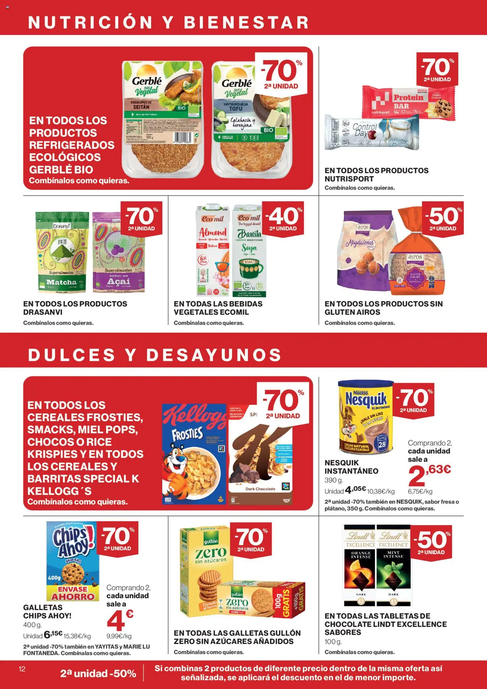 El Corte Inglés ofertas │ válido desde el 30/07/2026 | Página: 12 | Productos: Chocolate, Magdalenas, Horno, Σοκολατούχο γάλα