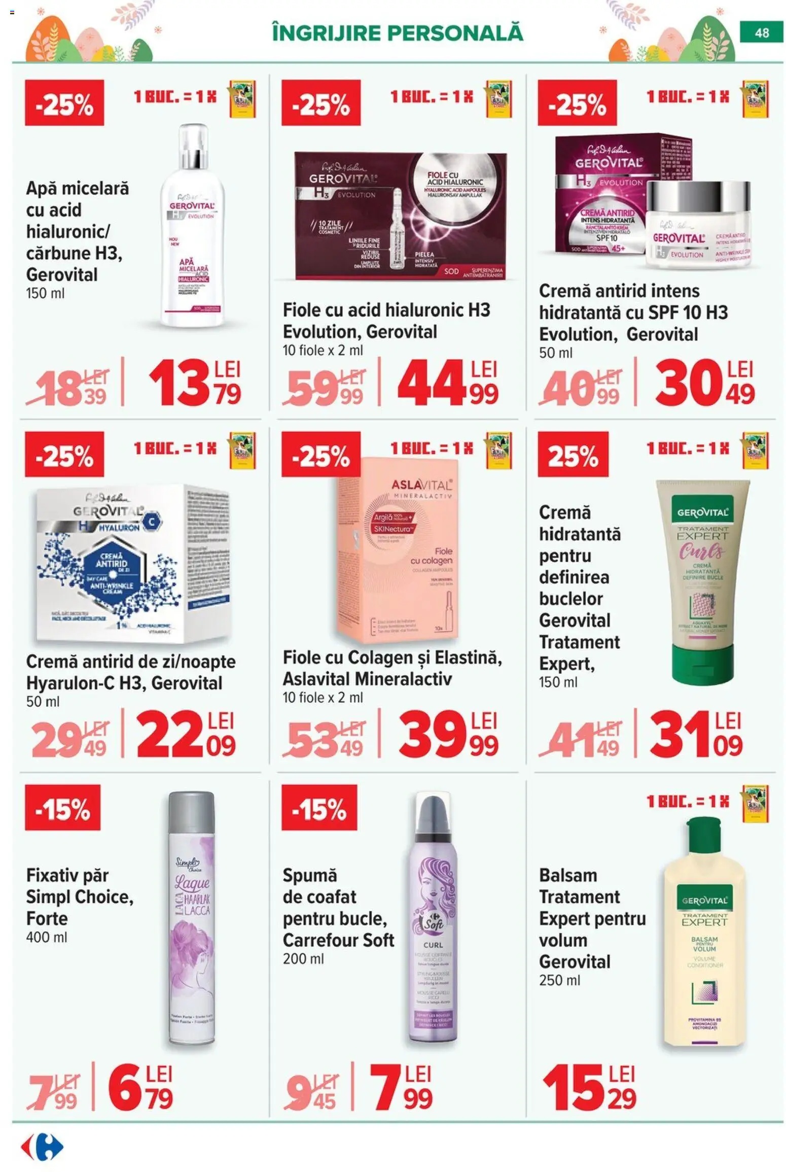 Noul catalog Carrefour – valabil de la 06.04.2026 | Pagină: 50 | Produse: Serum, Vopsea, Balsam, Vopsea de păr