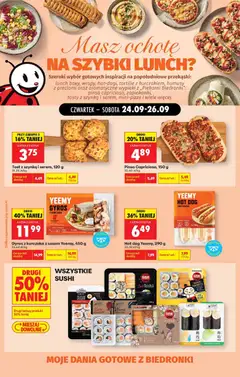 Náhled letáku Biedronka Polsko leták - Szybki lunch oferta od 24.09.2026