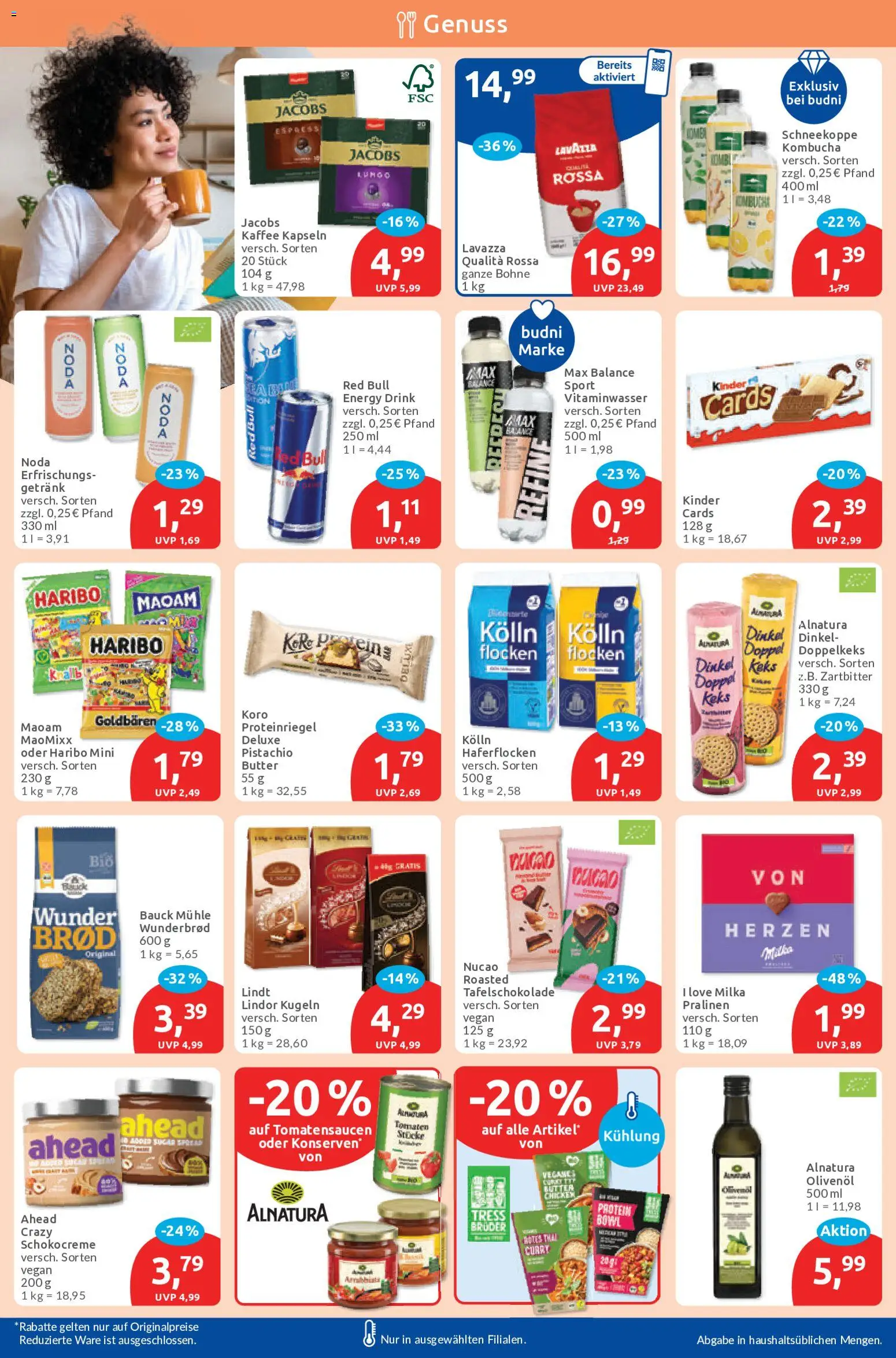 Budni Prospekt – gültig ab 07.09.2026 | Seite: 6 | Produkte: Olivenol, Milka, Lindor, Flocken