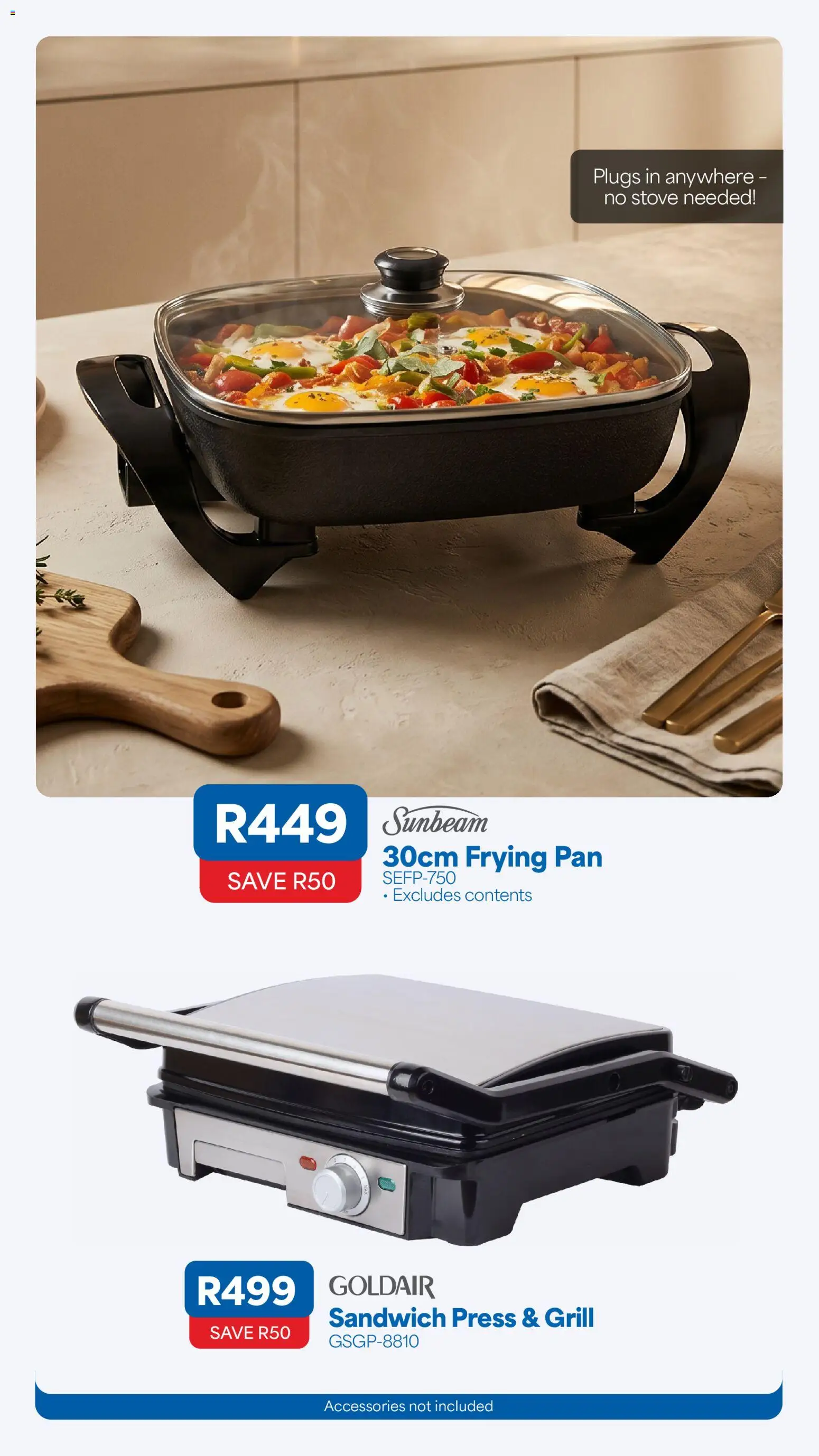 New OK Furniture catalogue – valid from 15/07/2026 | Page: 13 | Products: Stove, Grill, Press, Plugs