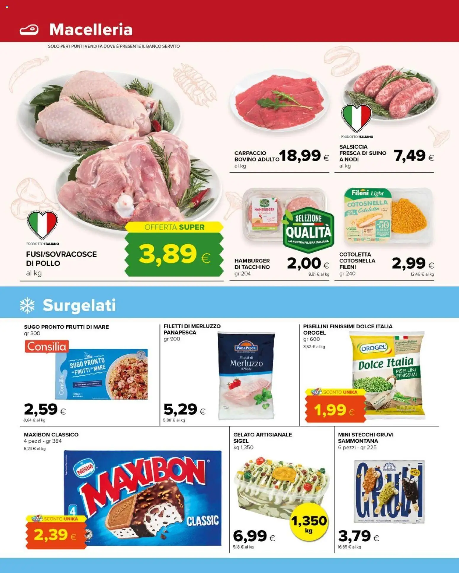 Volantino Tigre del 17.06.2026 | Pagina: 4 | Prodotti: Pollo, Suino, Salsiccia, Hamburger