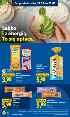 Pogląd oferty "SPORTYFEEL Baton proteinowy, Baton proteinowy, 50 g, różne rodzaje" - ważna od 18.05.2026 | Strona: 84