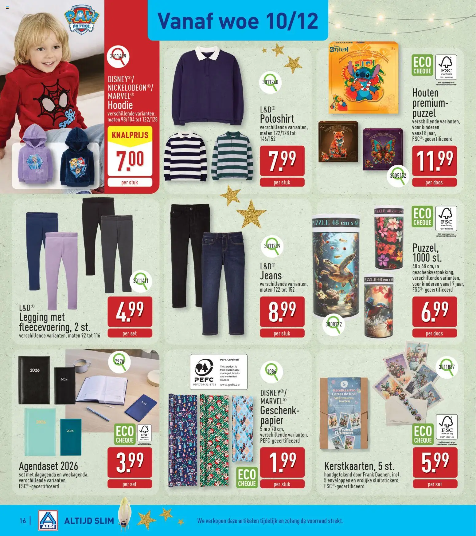 {H1} | Pagina: 16 | Producten: Papier, Puzzel, Hoodie, Legging