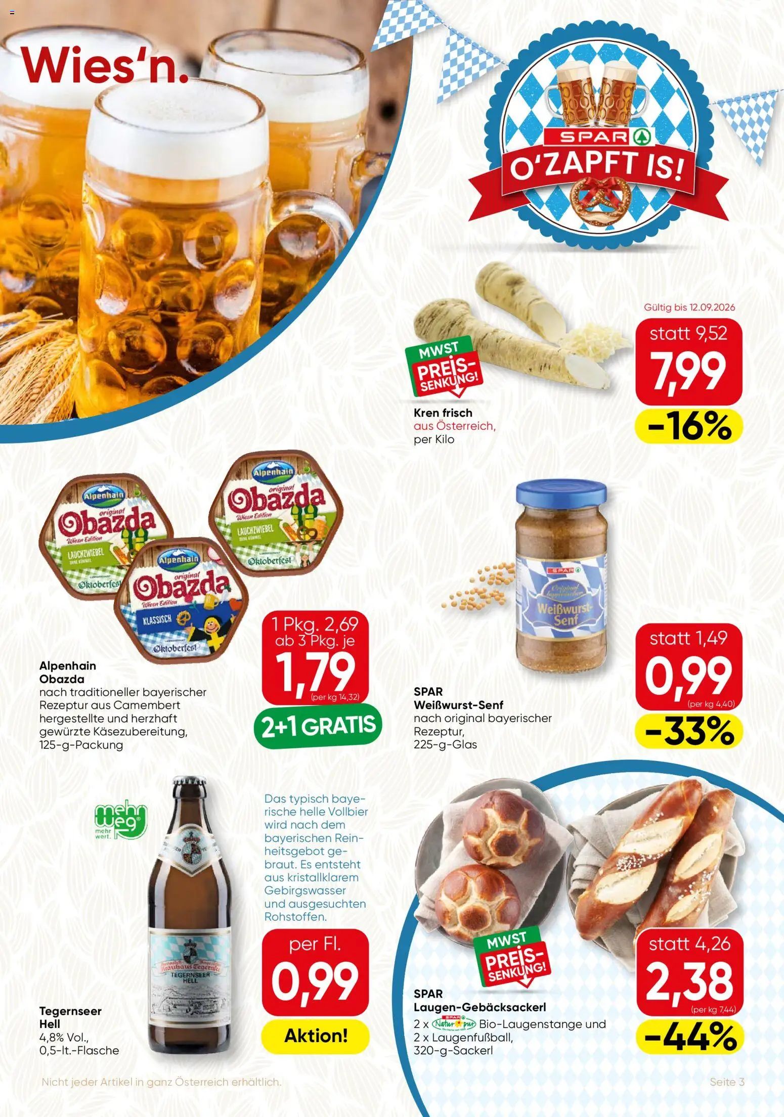 SPAR Gourmet Flugblatt gültig ab 10.09.2026 | Seite: 3