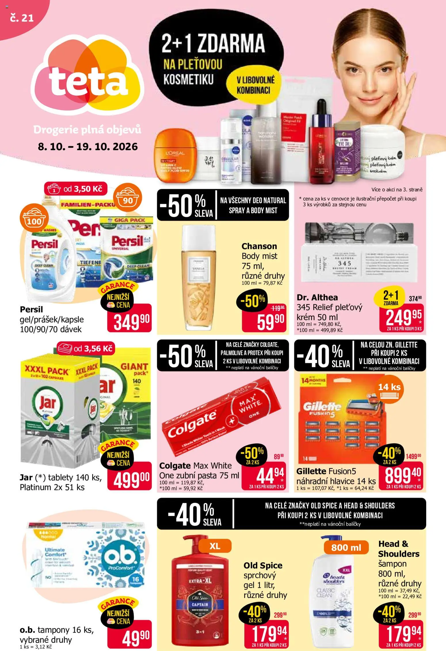 Teta Drogerie Akční leták Čtvrtek, 8 Října