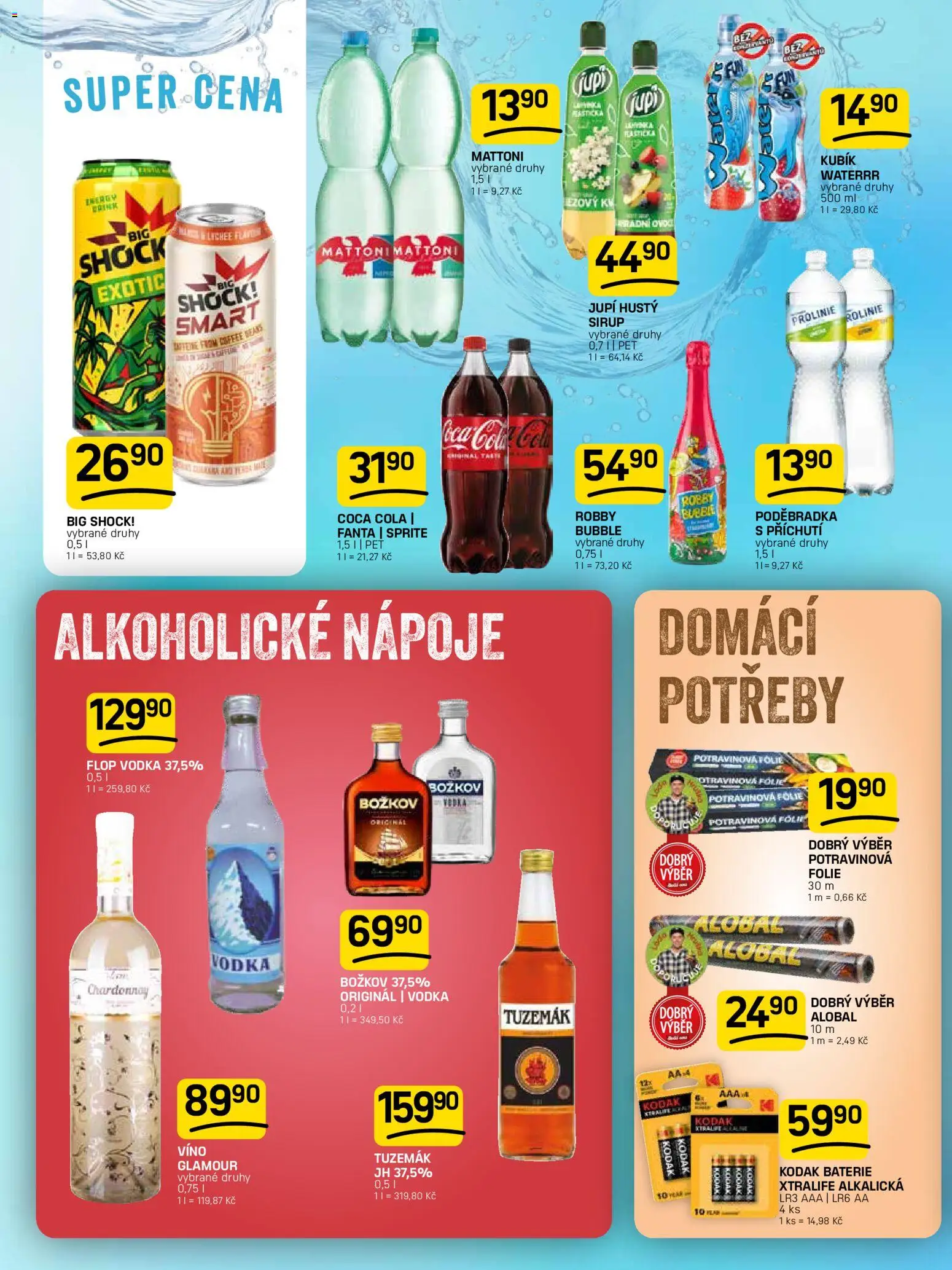 Flop leták od 27.05.2026 | Strana: 10 | Produkty: Fanta, Alkoholické nápoje, Jupí, Božkov