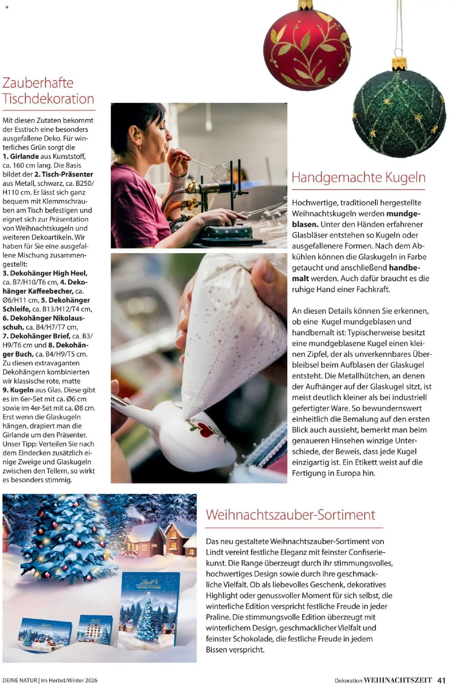 Dehner Magazine HERBST/WINTER 2026 gültig ab 09.10.2026 | Seite: 41 | Produkte: Zutaten, Tisch