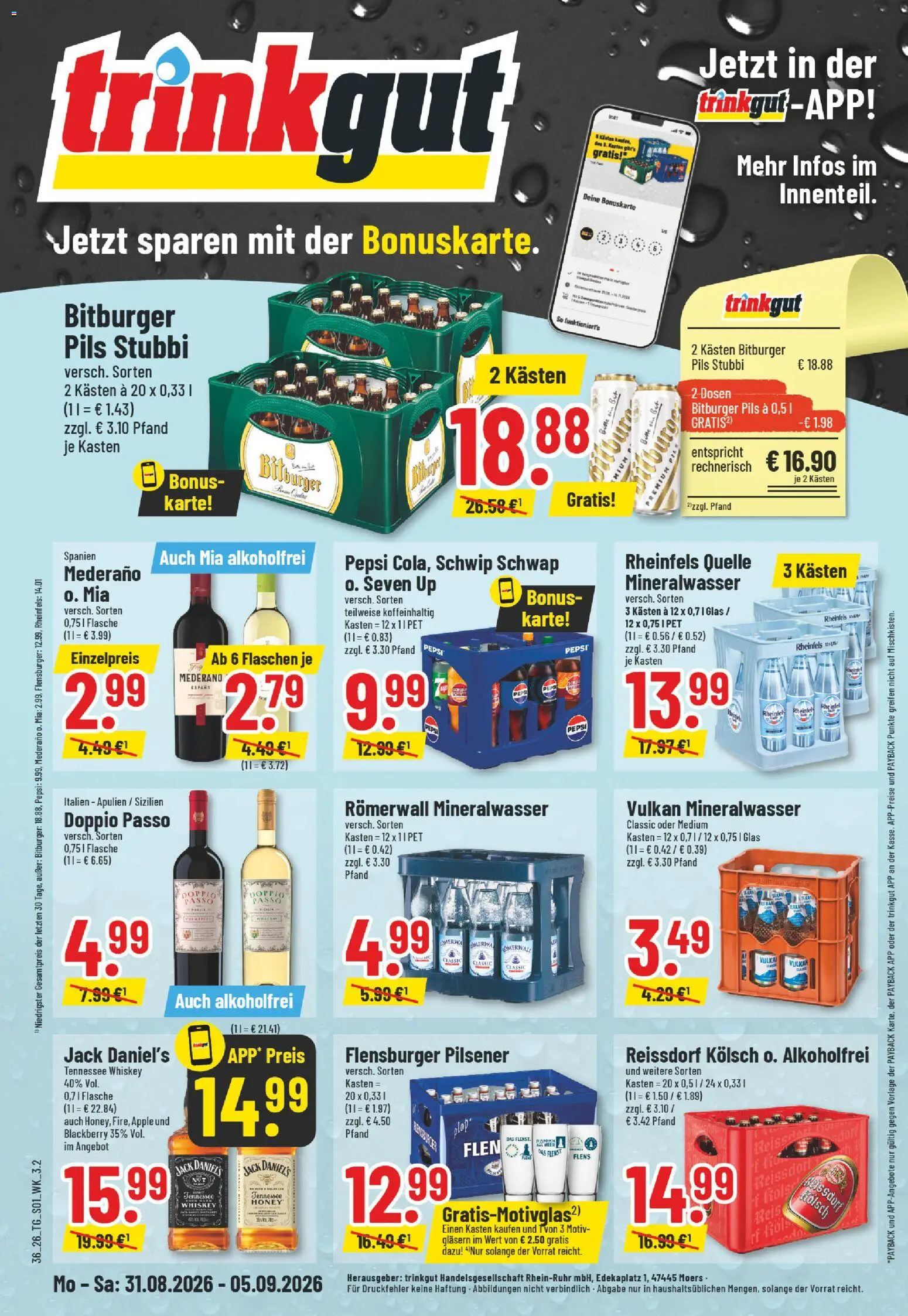 Trinkgut Prospekt – gültig ab 31.08.2026 | Seite: 1