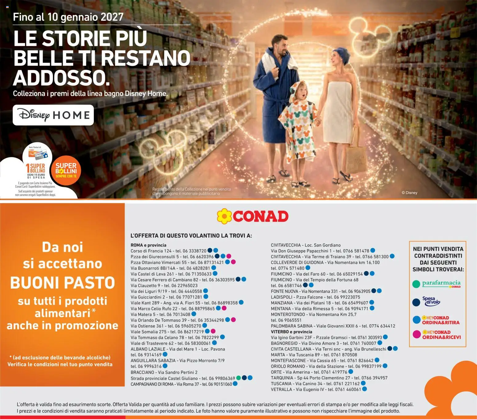 Volantino Conad del 21/10/2026 | Pagina: 27 | Prodotti: Bevande, Fiori, Stampa, Bagno