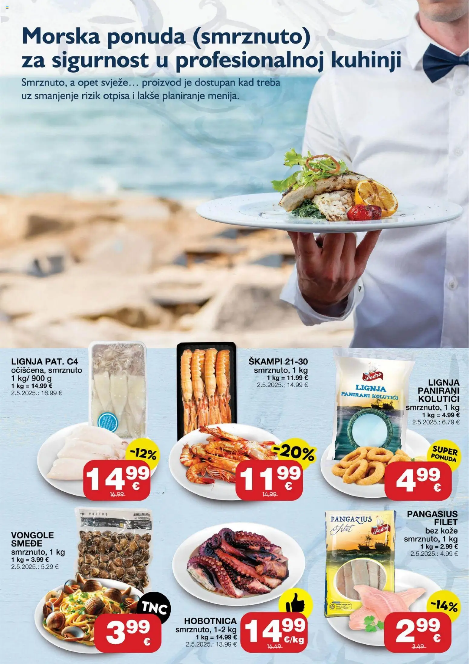 Stanić Diskont katalog | vrijedi od 20.08.2026 | Stranica: 9 | Proizvodi: Škampi, Hobotnica, Panirani kolutici
