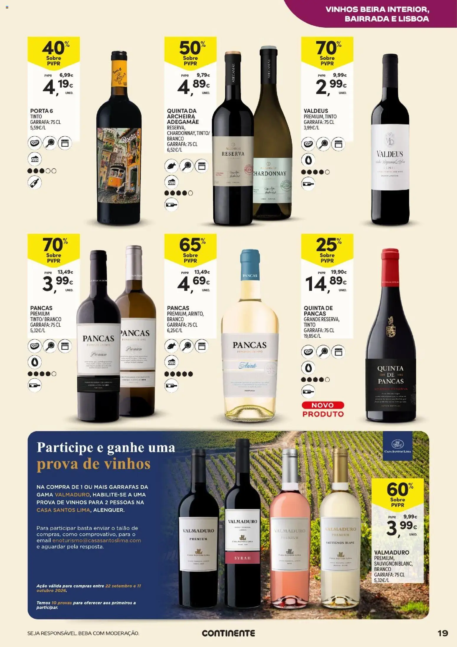 Continente Açores Vinhos, Enchidos e Queijos │ válido de 22/09/2026 | Página: 19 | Produtos: Porta