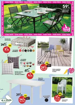Maxi Bazar - Prévisualisation de Maxi Bazar Catalogue Maxi Bazar "ÉTÉ valide à partir de 03/06/2026 | Page: 7 | Produits: Chaise pliante, Table de jardin, Table, Galette de chaise