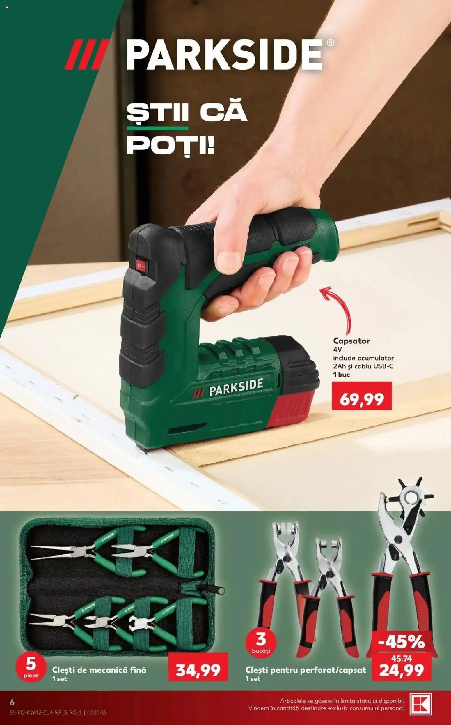 Kaufland Iași 14.10.2026 - Revista si Oferta | Pagină: 6 | Produse: Cablu, Parkside