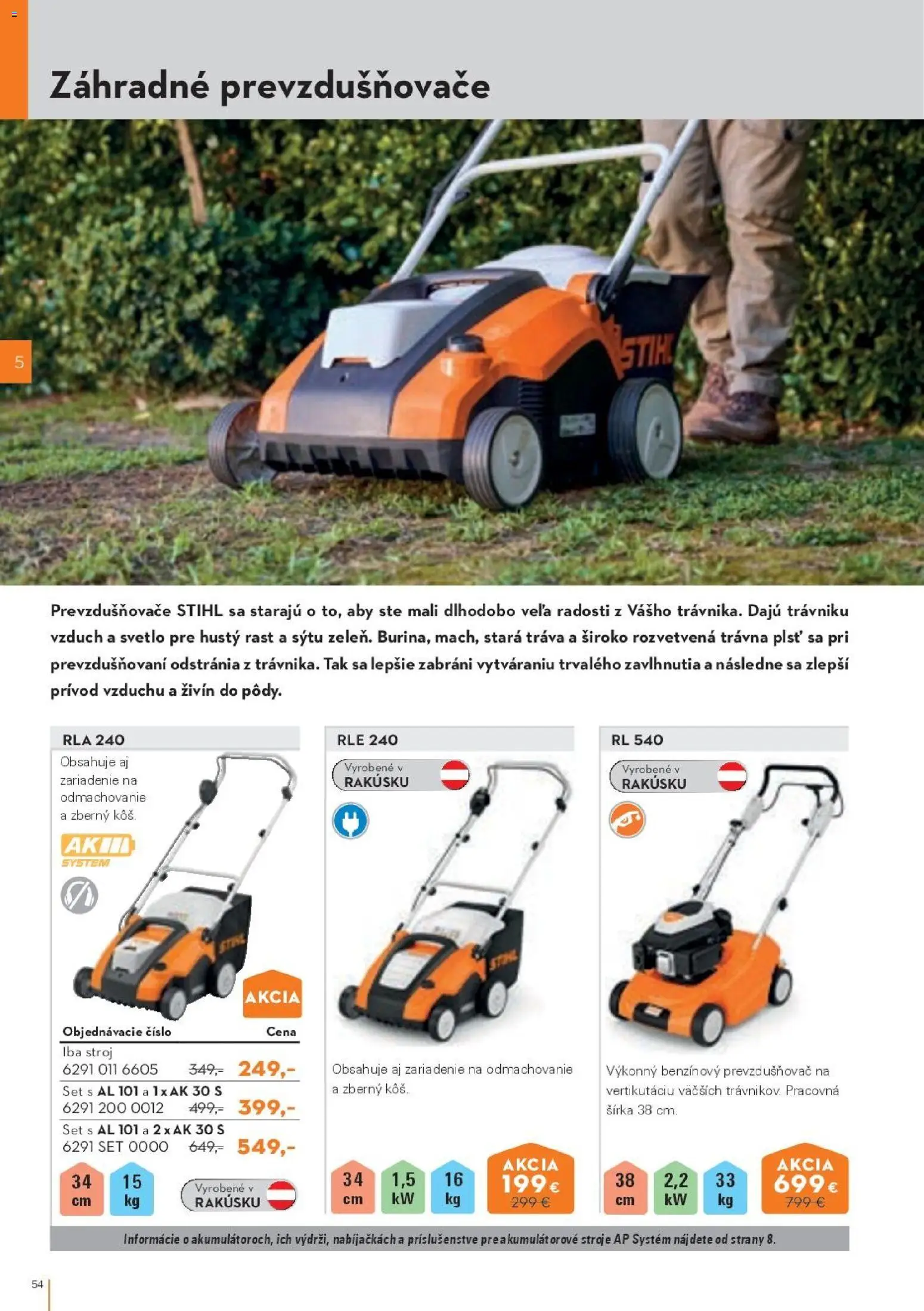 Nové STIHL akcie – leták je platný od 19.08.2026 | Strana: 54 | Produkty: Svetlo