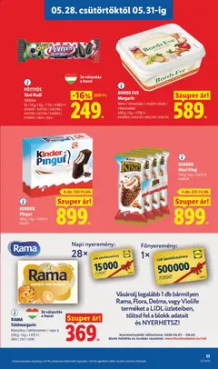BORDS EVE Margarin, Natúr / olívaolajjal / enyhén sózott / vitaminokkal 500 g - amely érvényes a következő dátumtól: 28.05.2026 | Oldal: 11