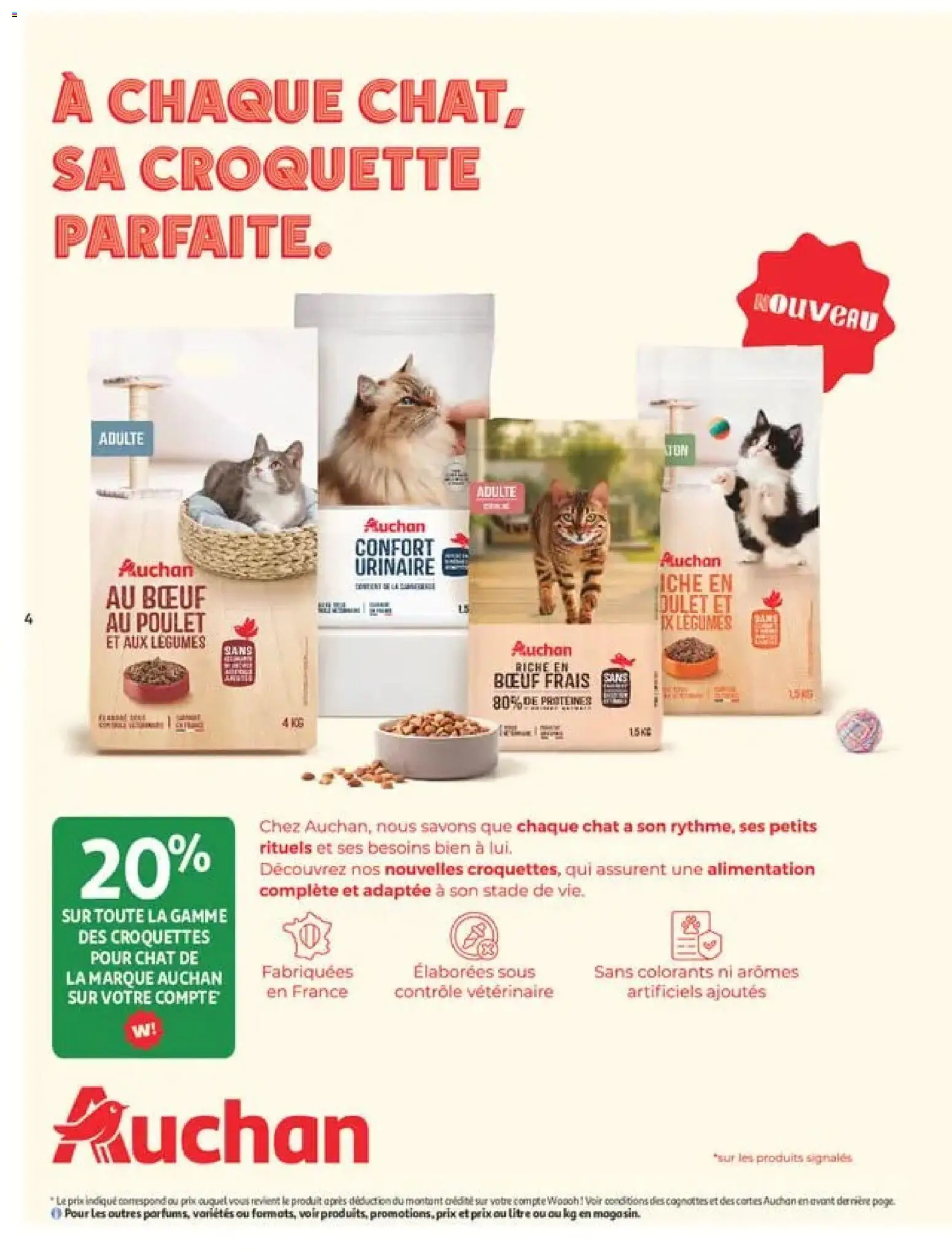 {H1} | Page: 4 | Produits: Croquettes, Alimentation, Poulet, Croquettes pour chat
