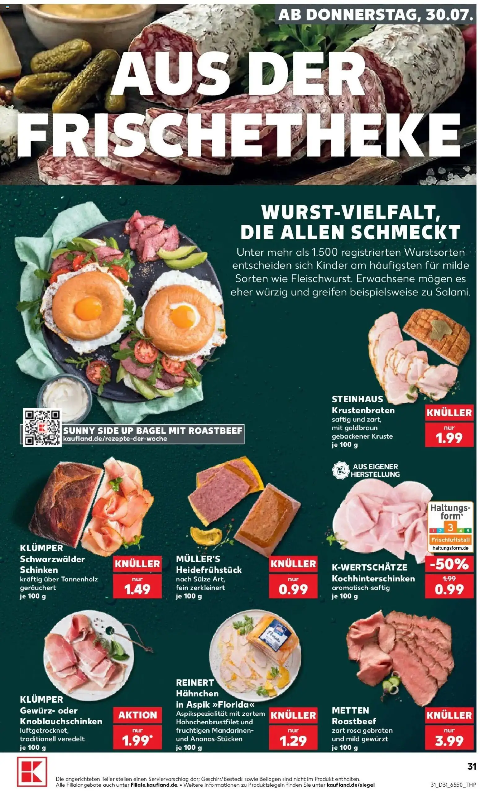 Kaufland Prospekt Bad Segeberg – gültig ab 27.07.2026 | Seite: 40 | Produkte: Mandarinen, Krustenbraten, Roastbeef, Schinken