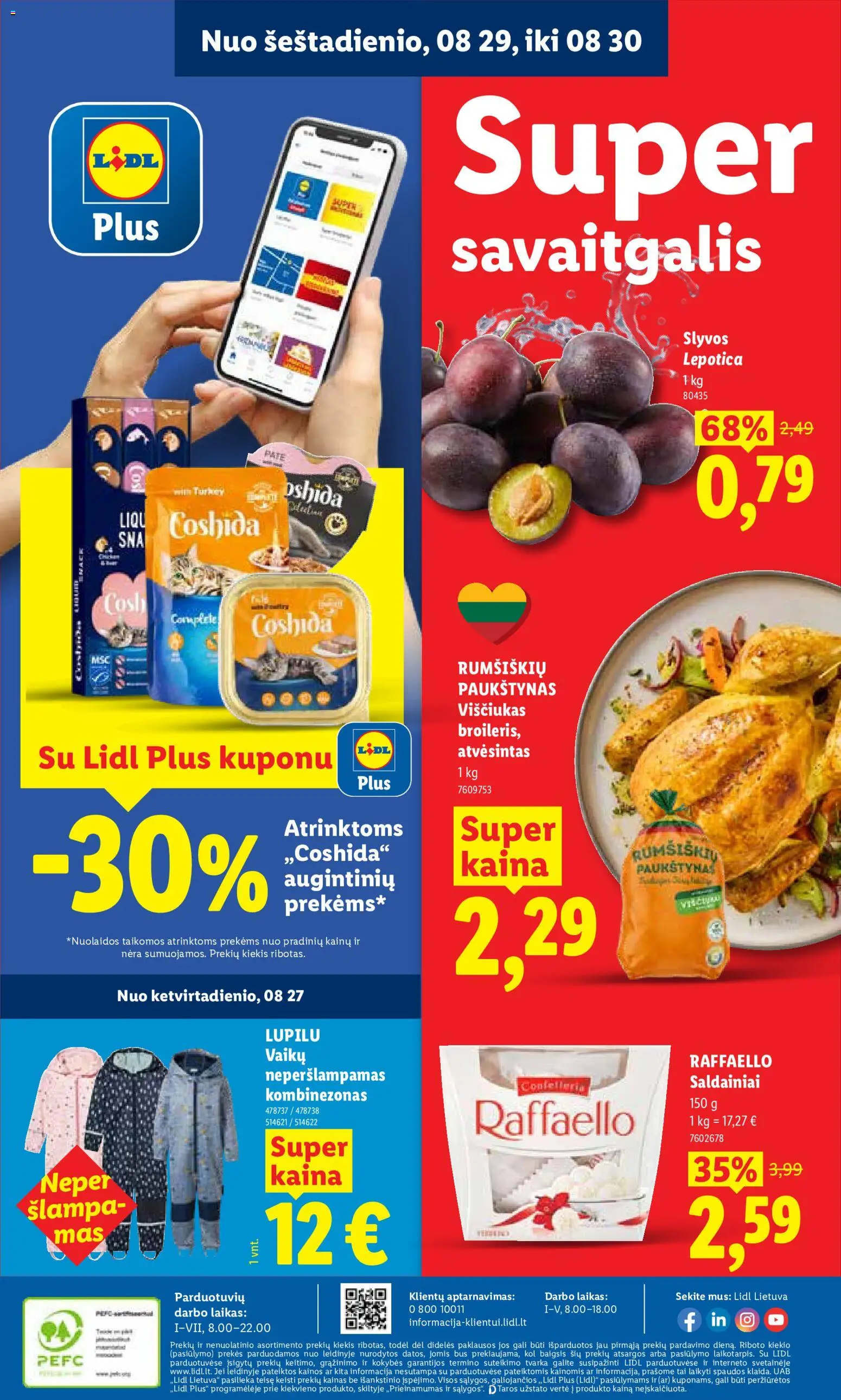 LIDL akcijos nuo 2026.08.24 | Puslapis: 38 | Prekių: Kombinezonas, Viščiukas, Saldainiai