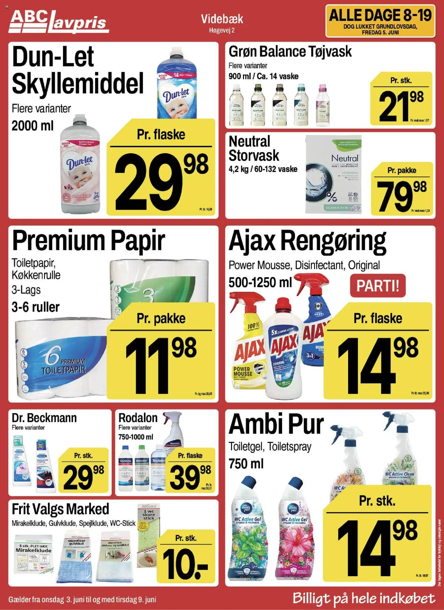 Abc Lavpris tilbudsavis – gyldig fra 03.06.2026 | Side: 13 | Produkter: Skyllemiddel