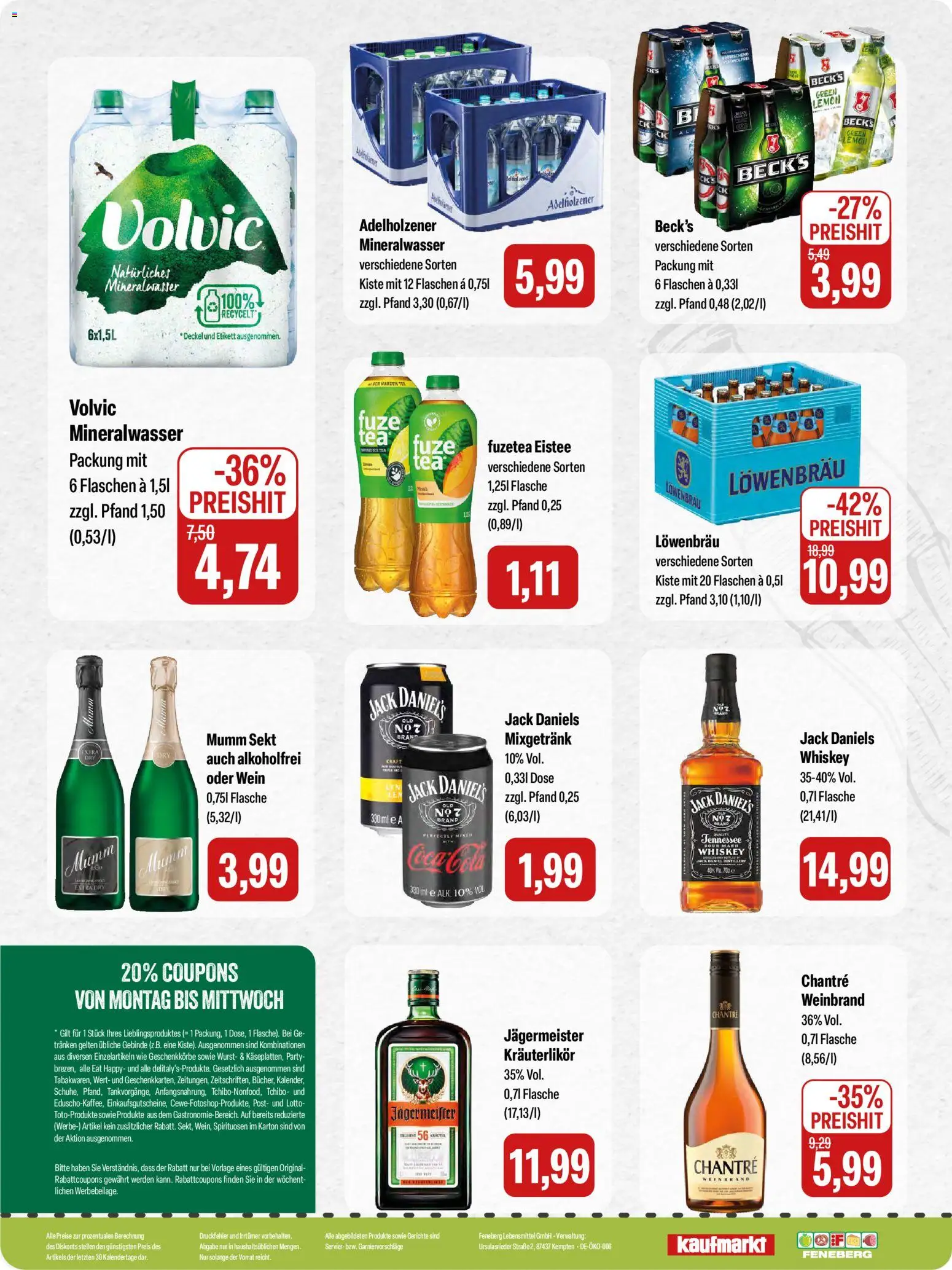Feneberg Angebote – gültig ab 15.05.2026 | Seite: 16 | Produkte: Mumm sekt, Sekt, Jack Daniel's, Jägermeister