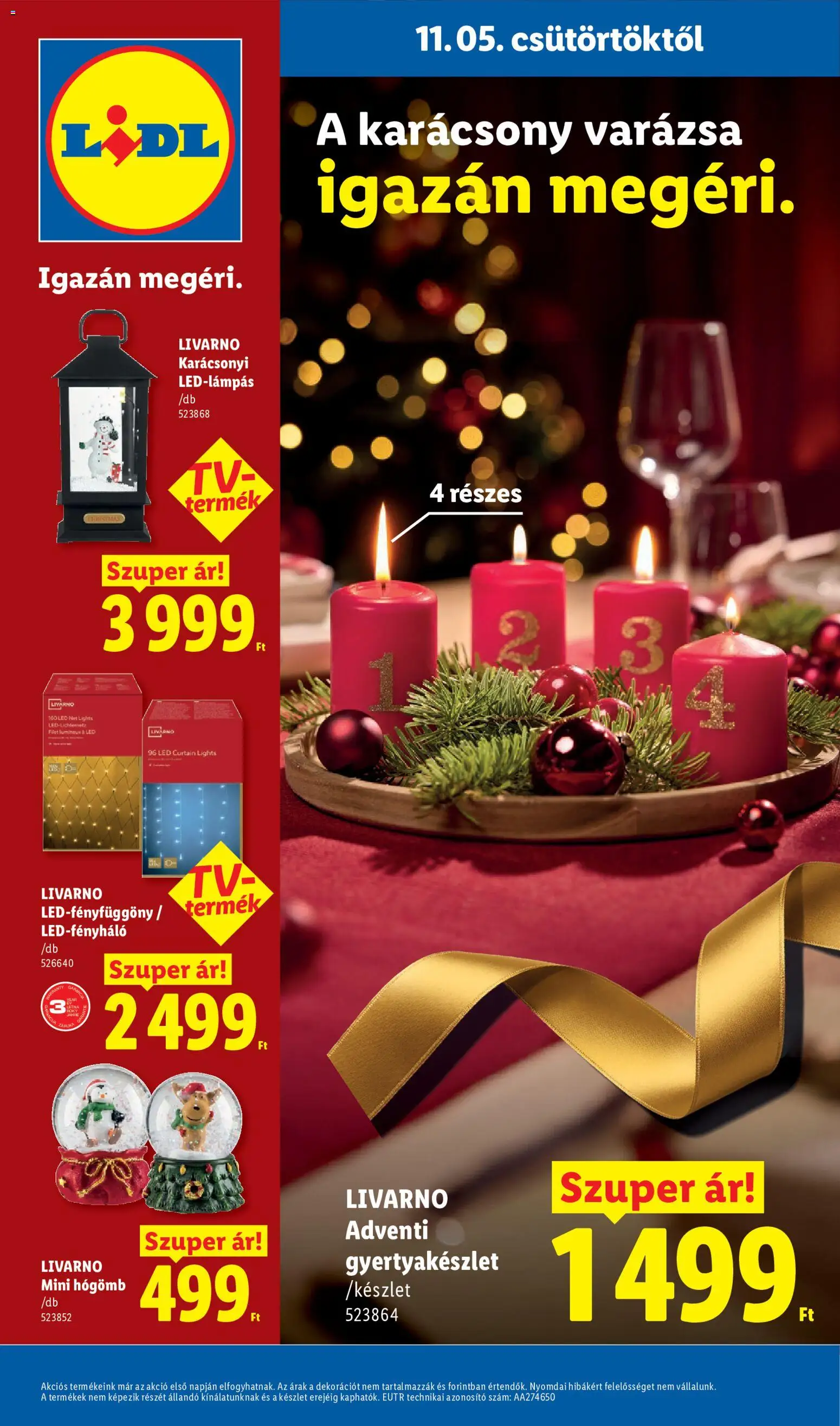 Lidl akciós ujság - amely érvényes a következő dátumtól: 2026.11.05. | Oldal: 24 | Termékek: LED