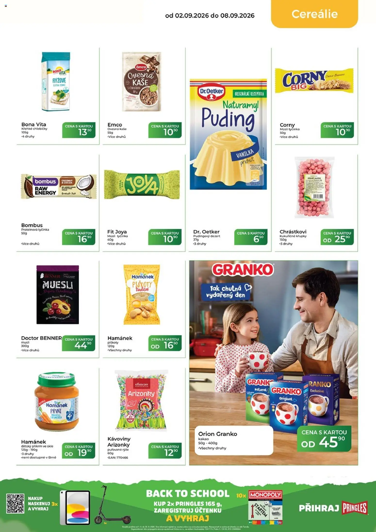 Tamda Foods leták od 02.09.2026 | Strana: 23 | Produkty: Puding, Kukuřičné křupky, Kaše, Dezert