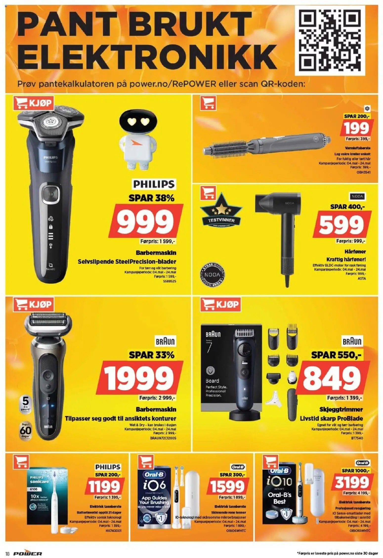 {H1} | Side: 18 | Produkter: Tannbørste, Barbermaskin, Суміш дитяча, Elektrisk tannbørste