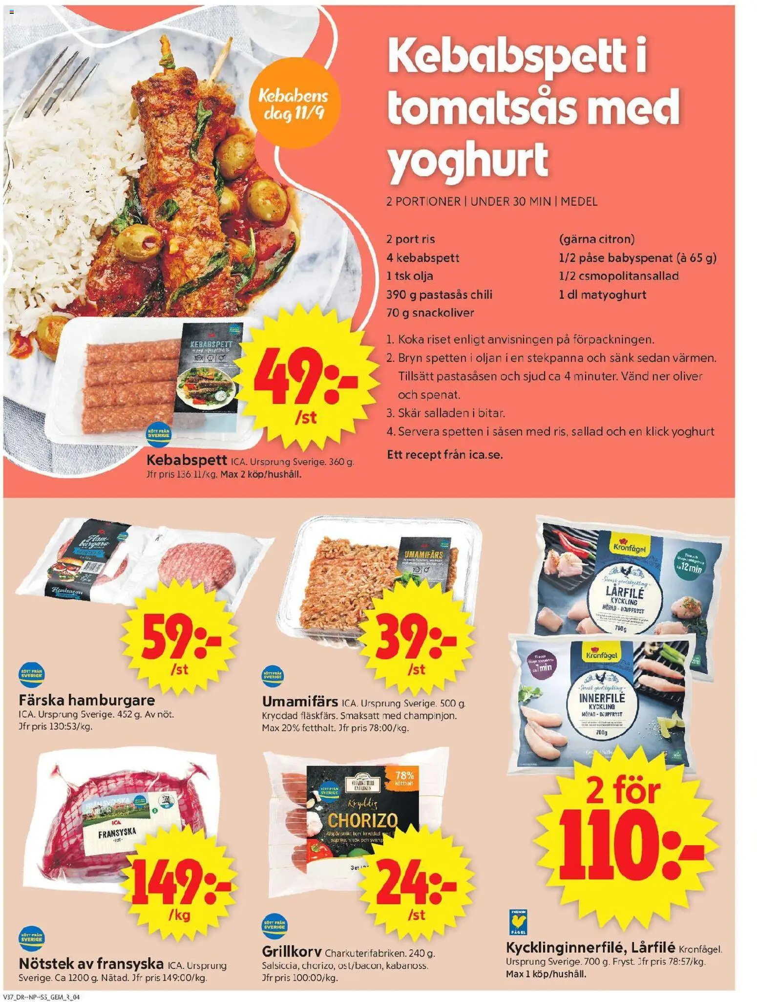 ICA Supermarket reklamblad aktuell från 07/09/2026 | Sida: 4