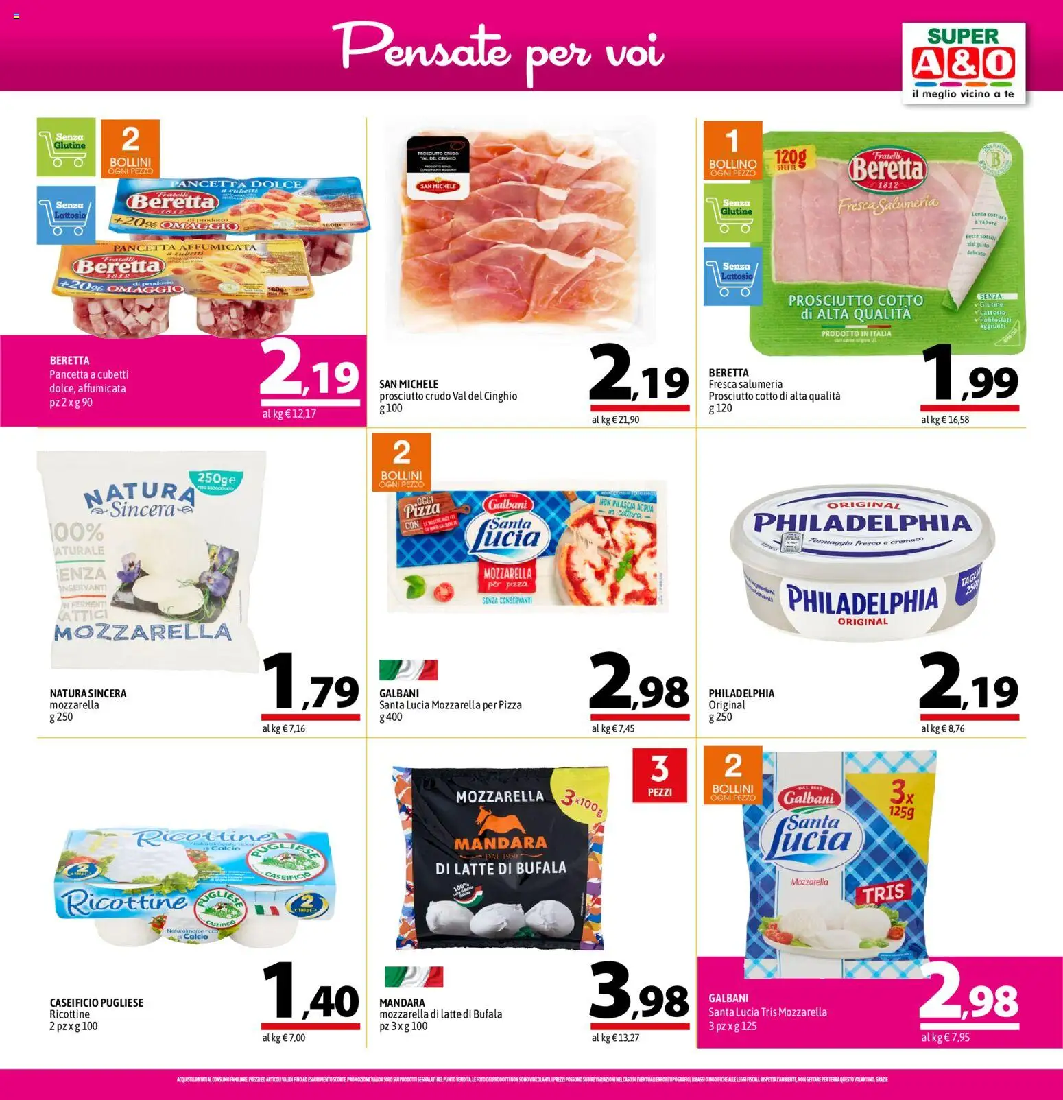 Volantino A&O del 23/07/2026 | Pagina: 5 | Prodotti: Pancetta, Acqua, Latte, Terra