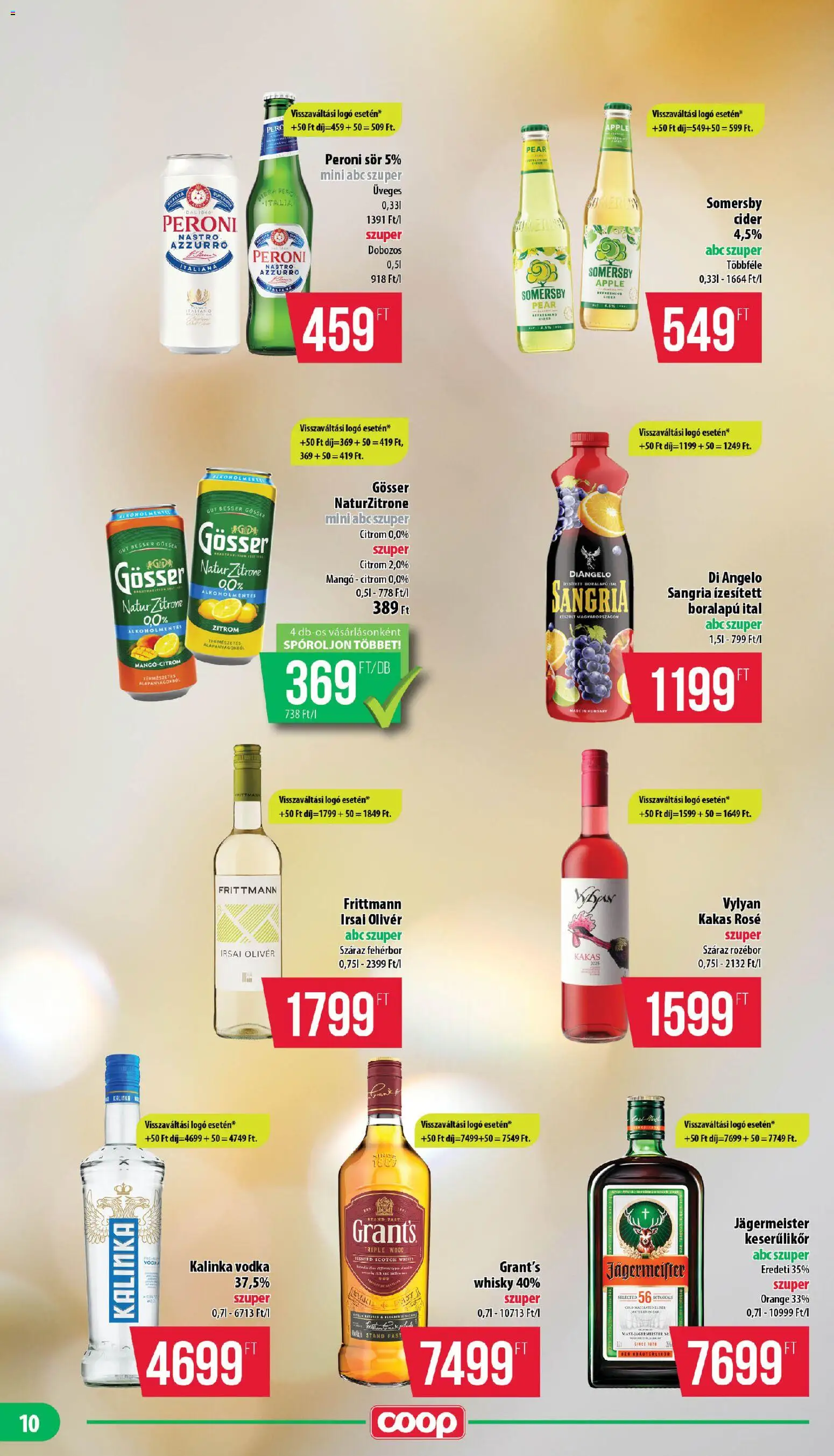 COOP akciós ujság - amely érvényes a következő dátumtól: 2026.07.16. | Oldal: 10