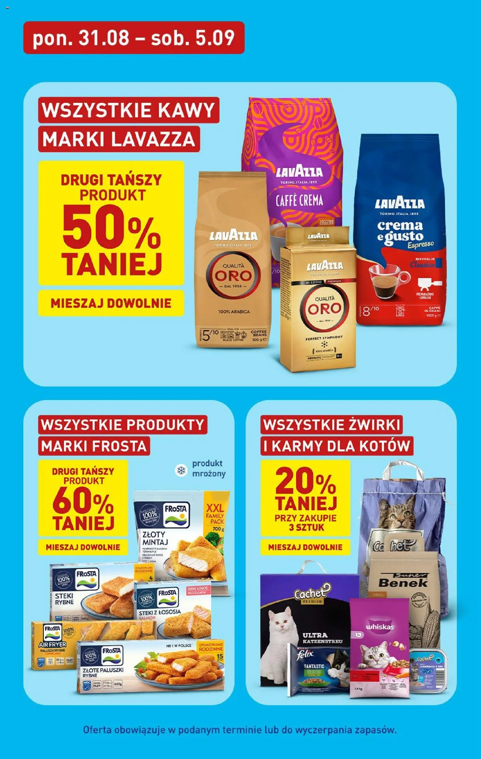 Aldi Polsko leták od 31.08.2026 | Strana: 26 | Produkty: Felix, Whiskas, Losos, Caffè crema