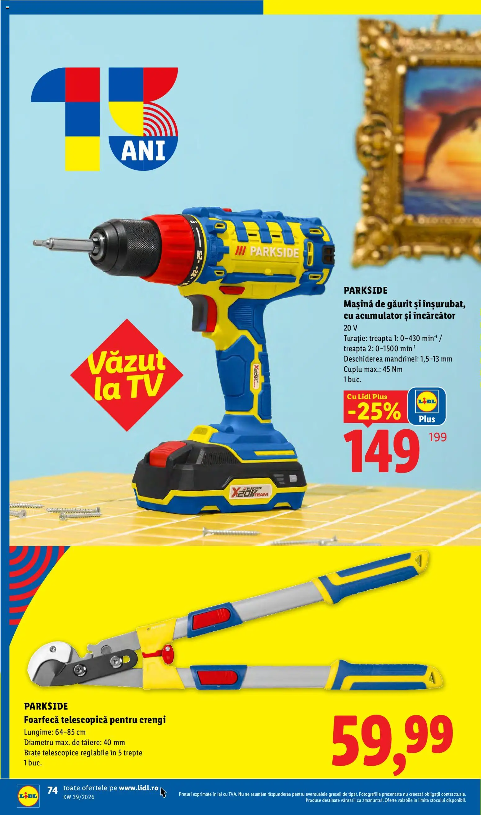 Noul catalog Lidl – valabil de la 21.09.2026 | Pagină: 74