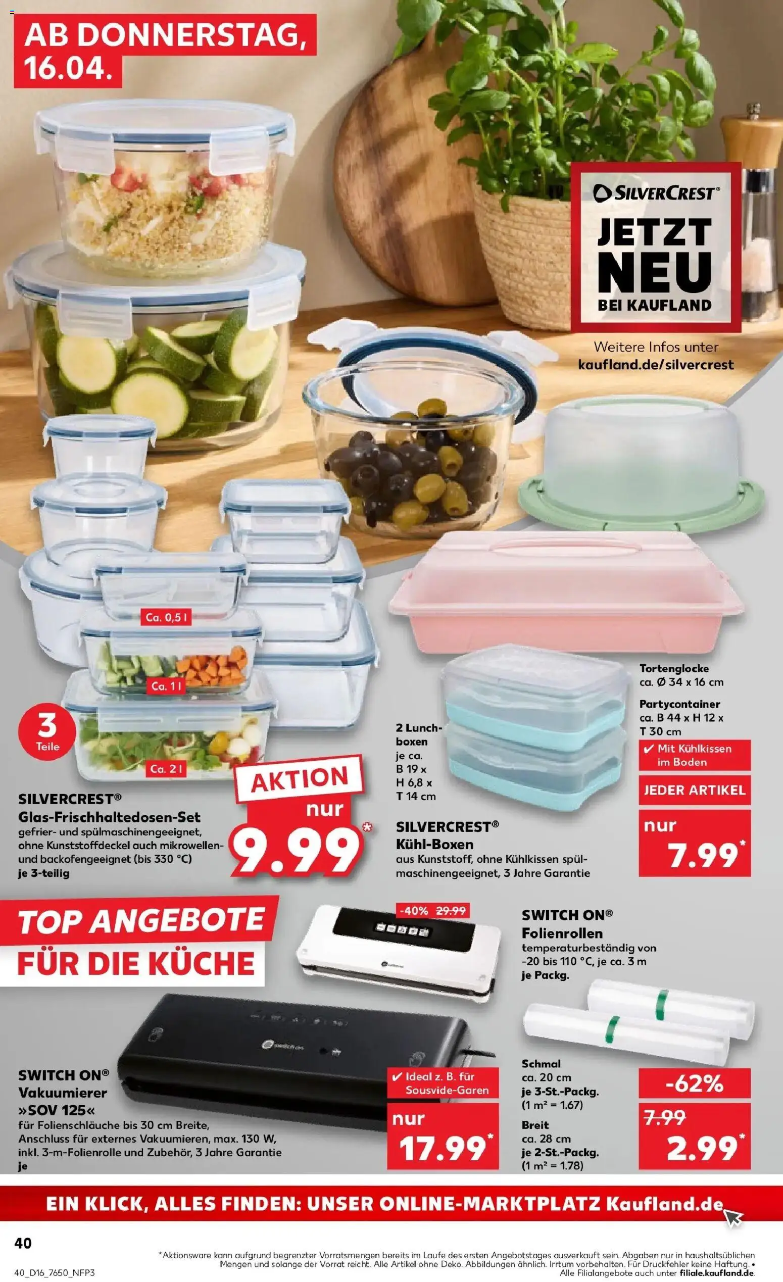 Kaufland Prospekt Horb Am Neckar	 – gültig ab 13.04.2026 | Seite: 52 | Produkte: Top, Vakuumierer, Box, Küche