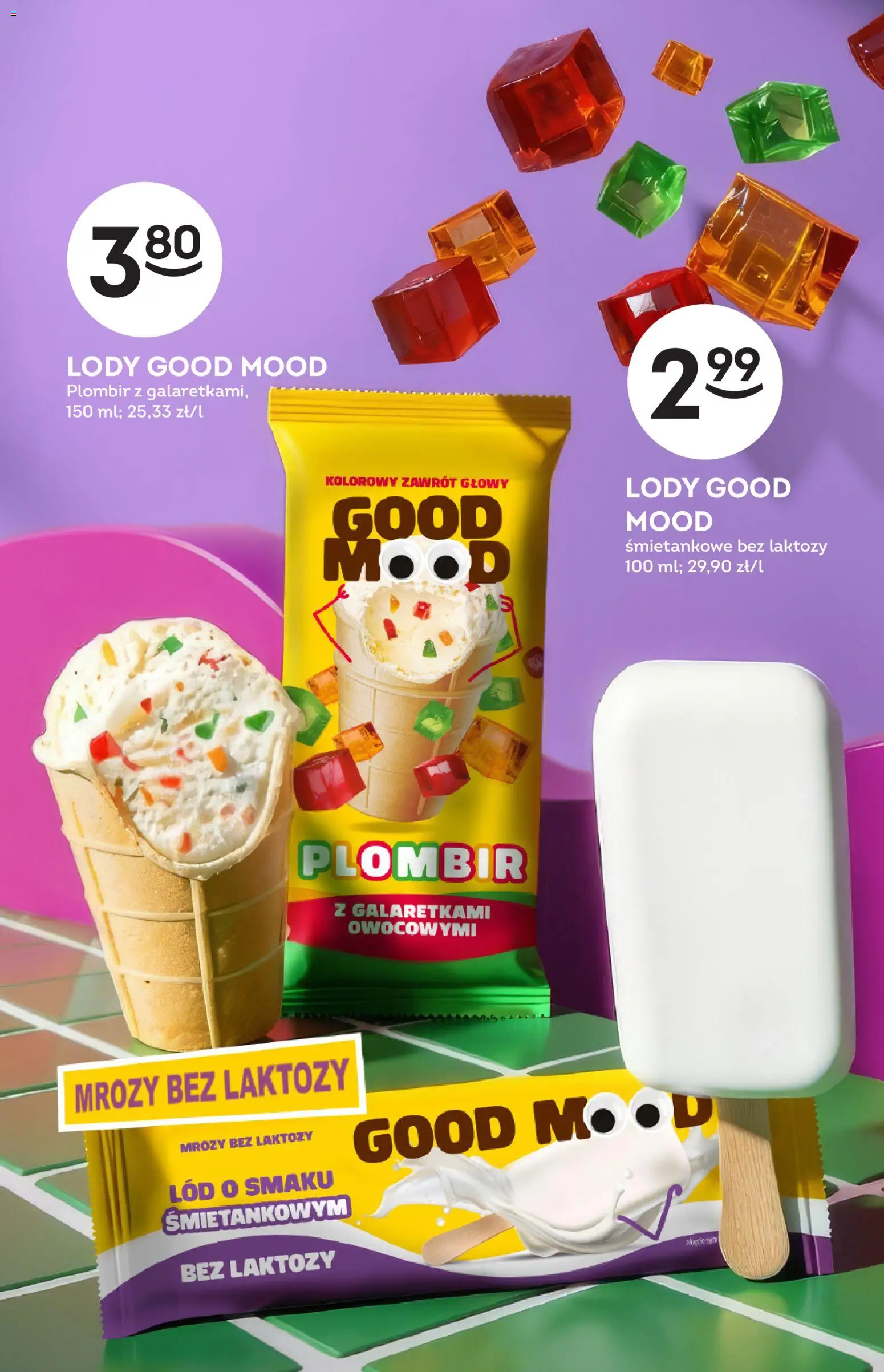 Żabka gazetka - Katalog lodowy od 10.08.2026 | Strona: 3 | Produkty: Bez laktozy, Lód, Lody