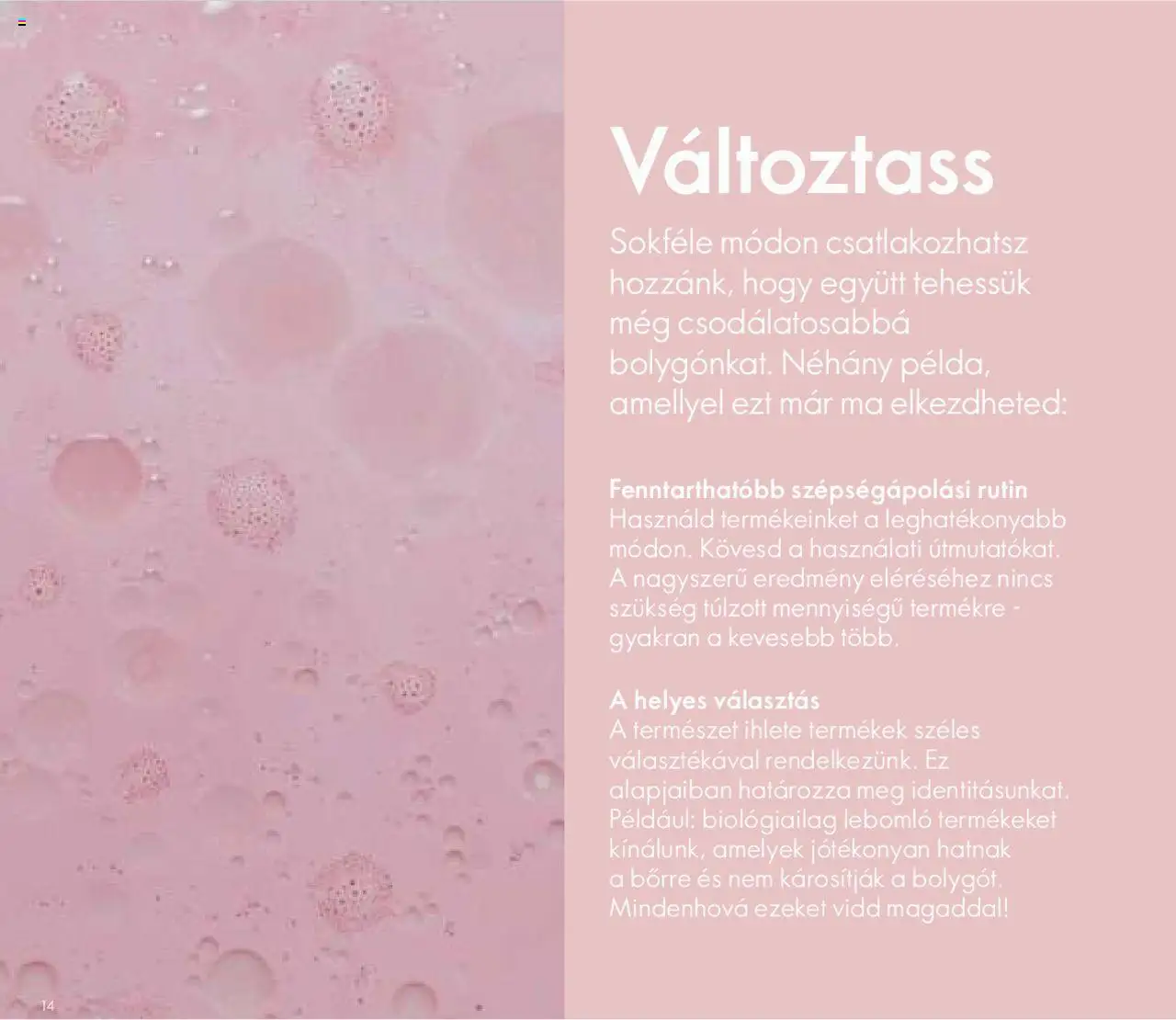 Oriflame akciós ujság - amely érvényes a következő dátumtól: 2020.05.27. | Oldal: 14