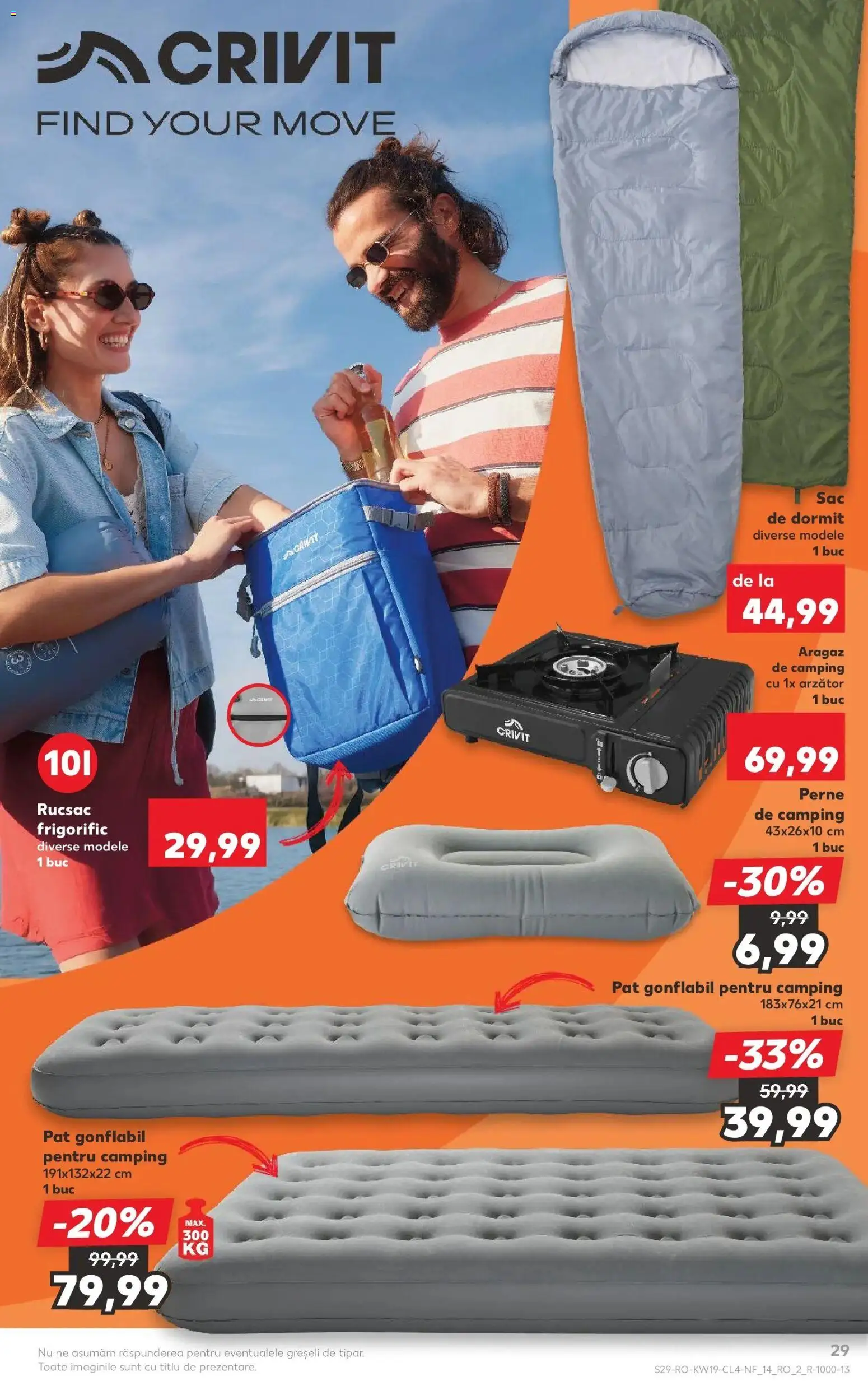 Noul catalog Kaufland – valabil de la 06.05.2026 | Pagină: 29 | Produse: Aragaz, Pat, Rucsac