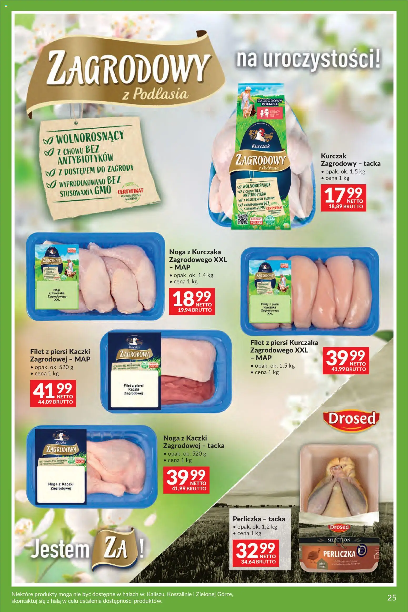 Makro gazetka - Uroczystości od 12.05.2026 | Strona: 25 | Produkty: Kurczak, Kaczka, Noga z kaczki, Filet z piersi kurczaka