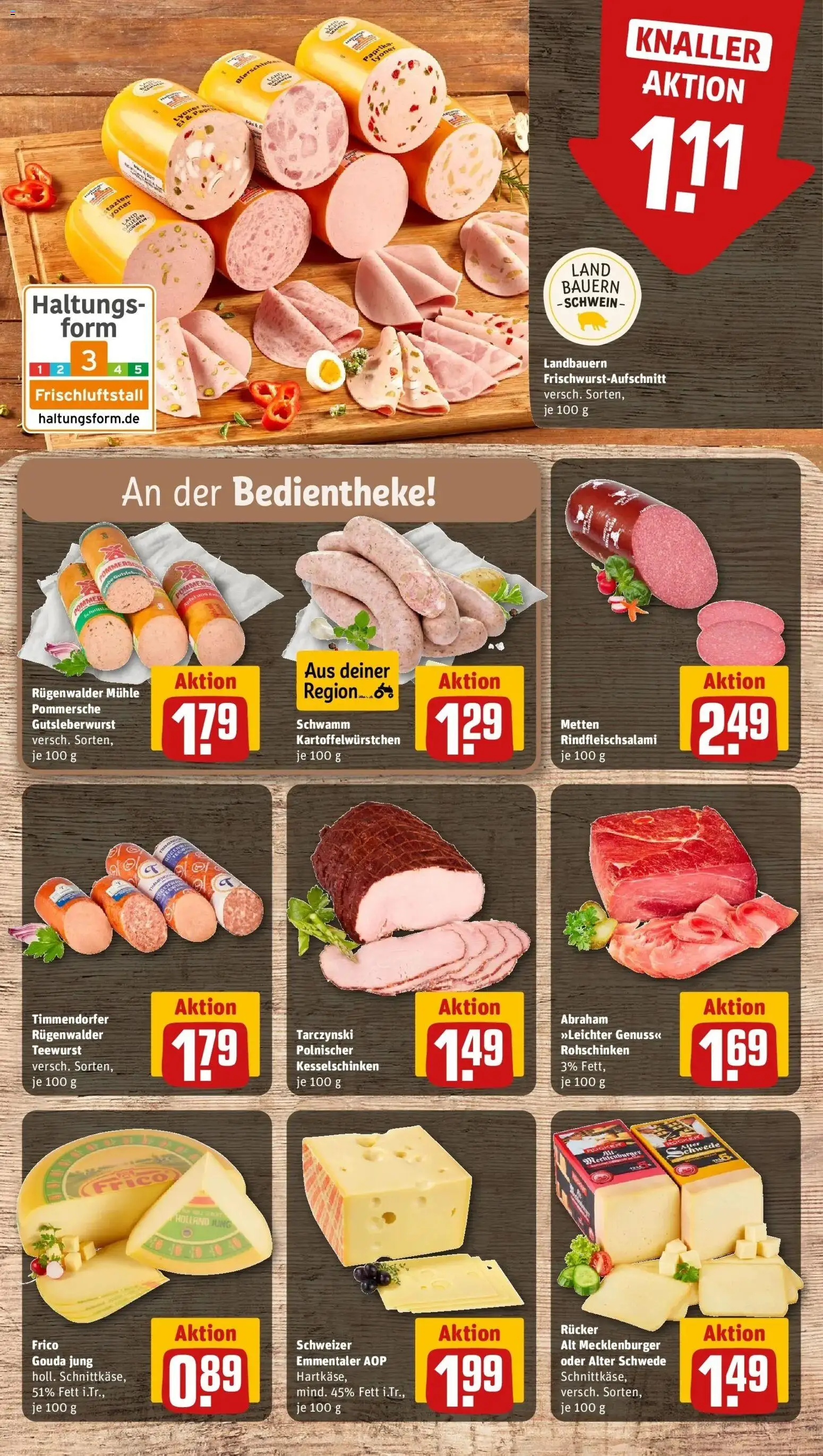 REWE Prospekt ab 10.08.2026 zum Blättern » Angebote | Seite: 8 | Produkte: Mühle, Gouda, Paprika