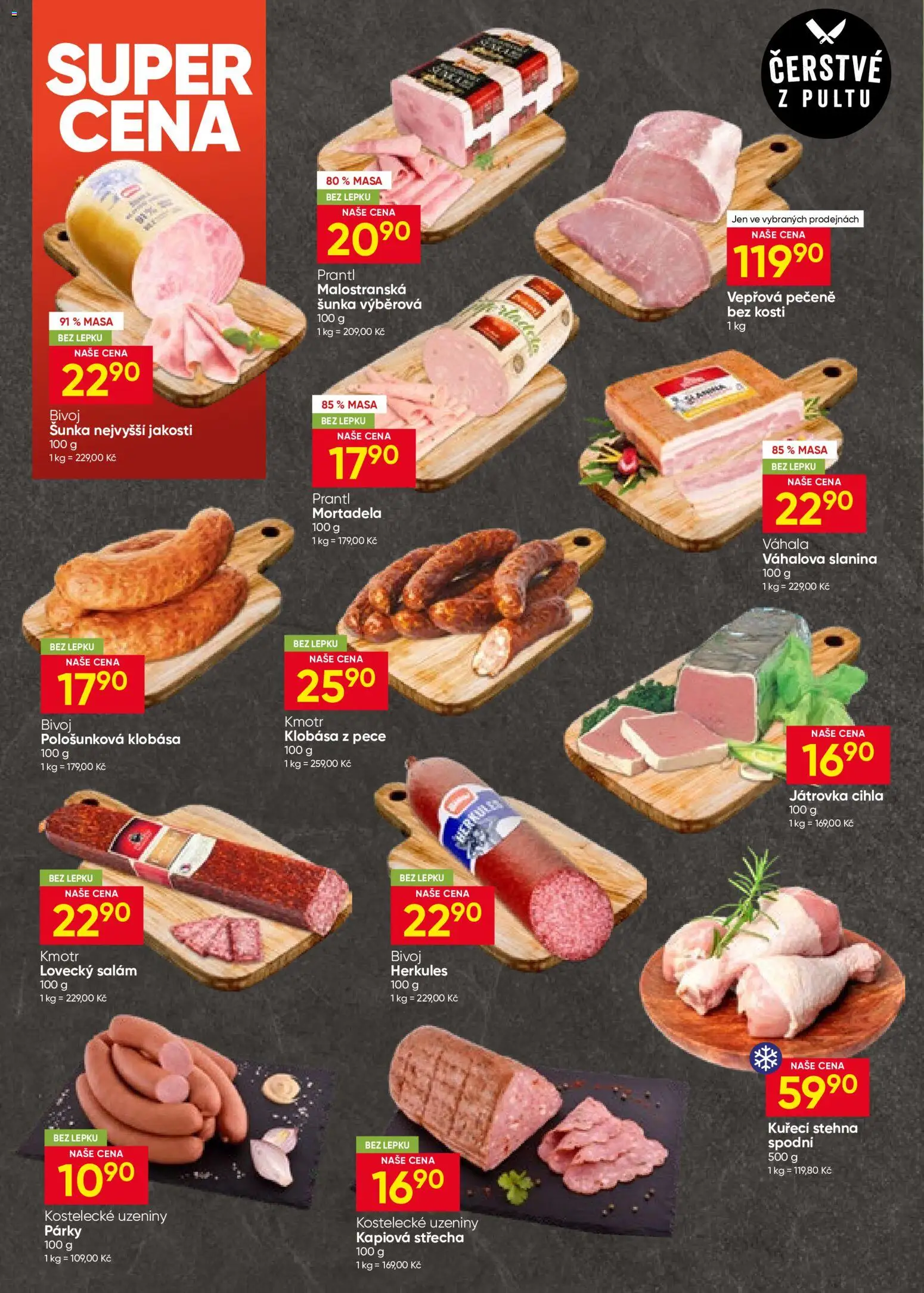 Hruška leták od 17.06.2026 | Strana: 2 | Produkty: Vepřová pečeně, Šunka, Klobása, Uzeniny